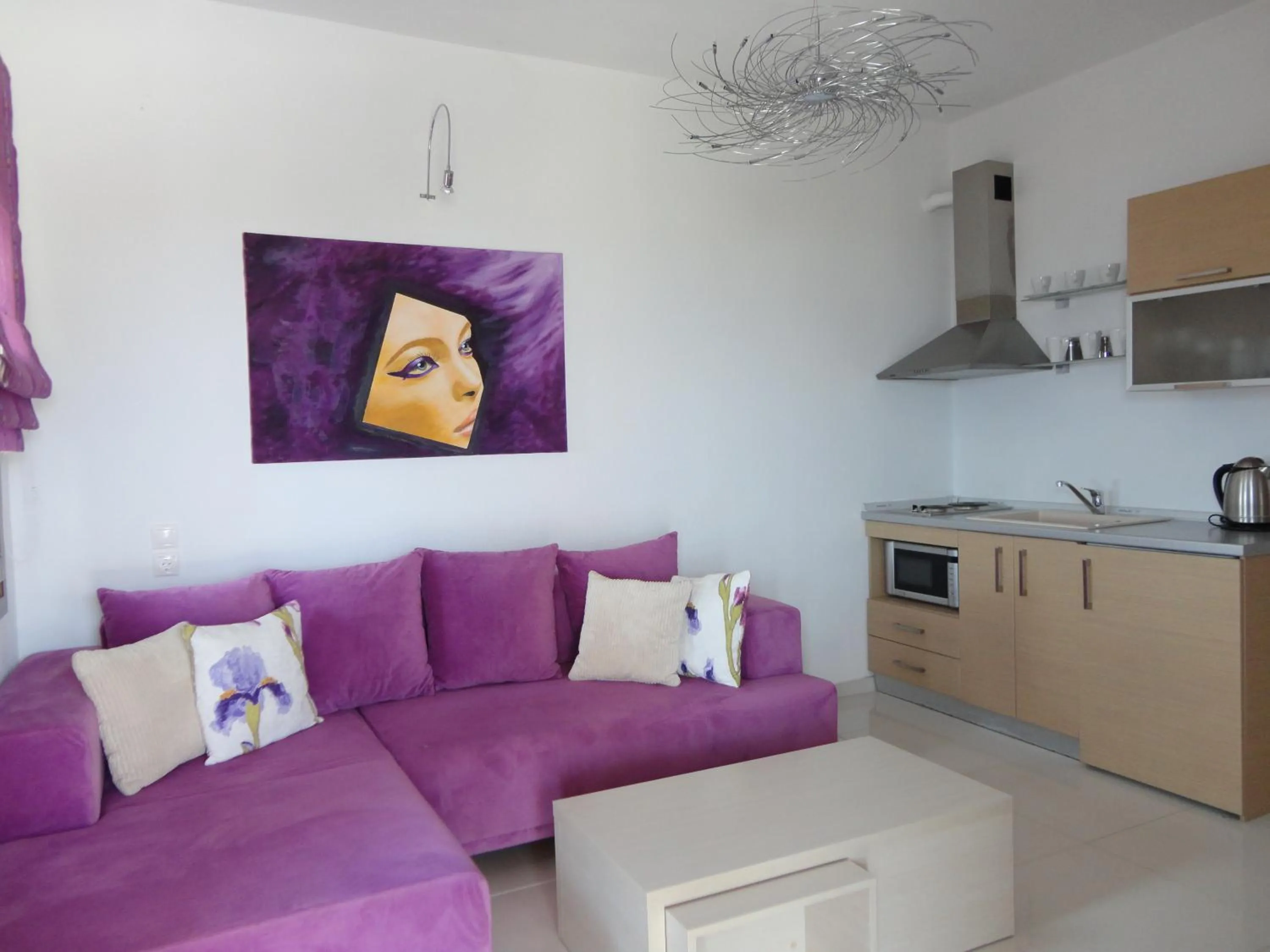 Kitchen or kitchenette in Skiathos Garden Cottages