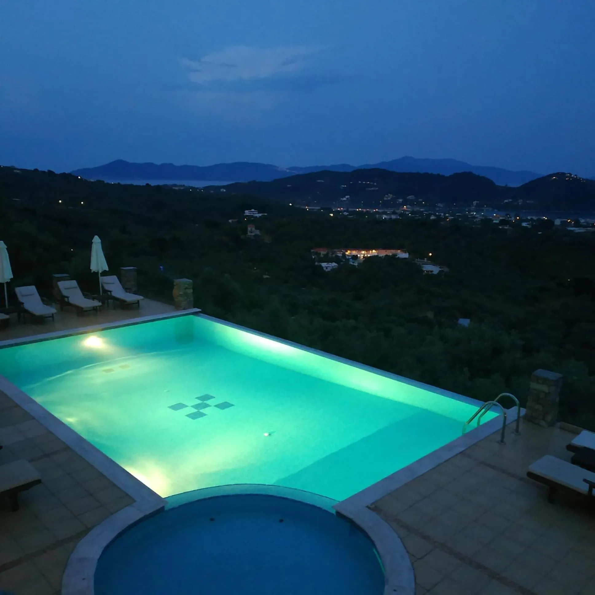 Swimming pool in Skiathos Garden Cottages