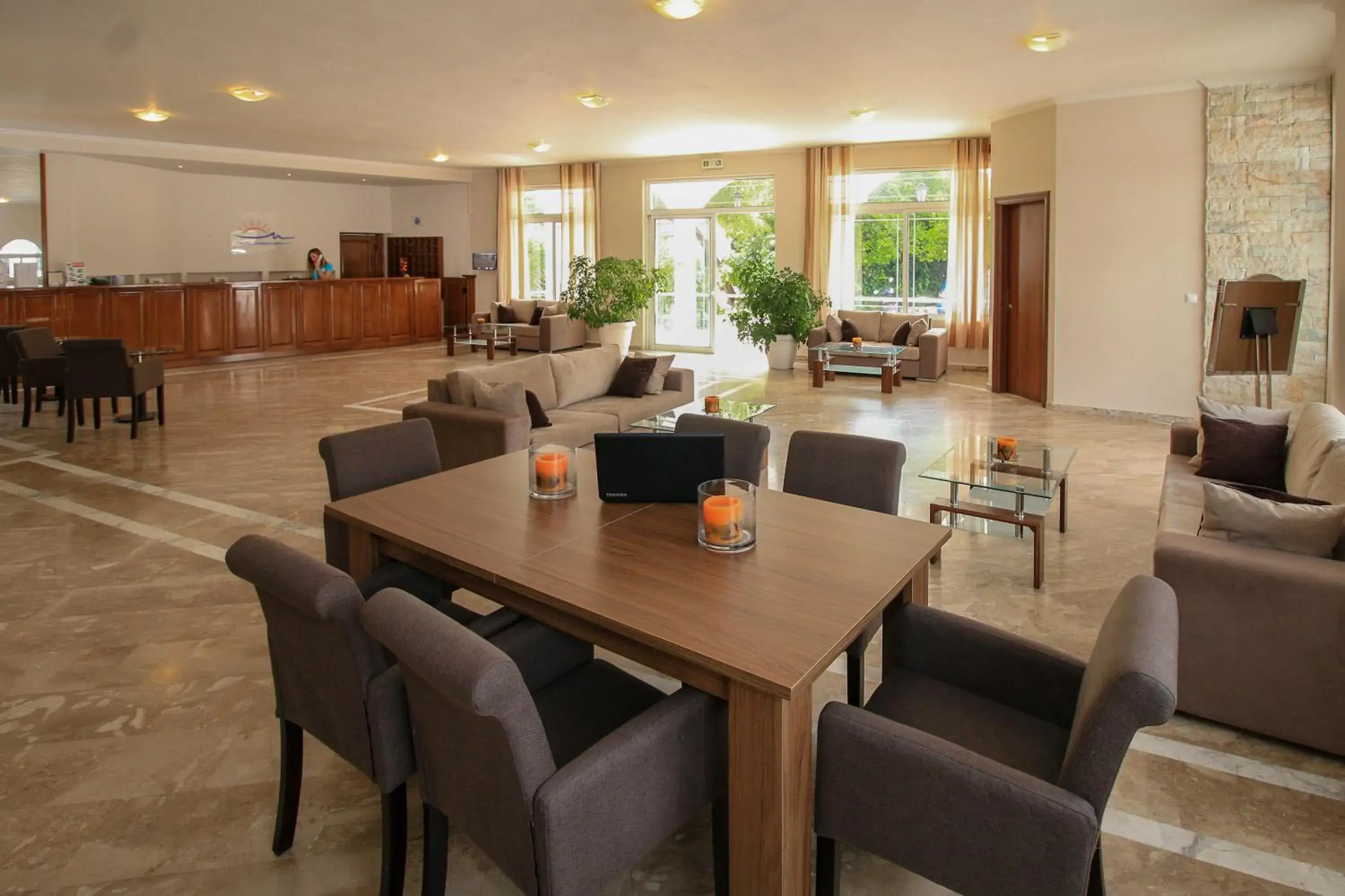 Lobby or reception in Hotel Yannis Corfu Lobby or reception in Hotel Yannis Corfu