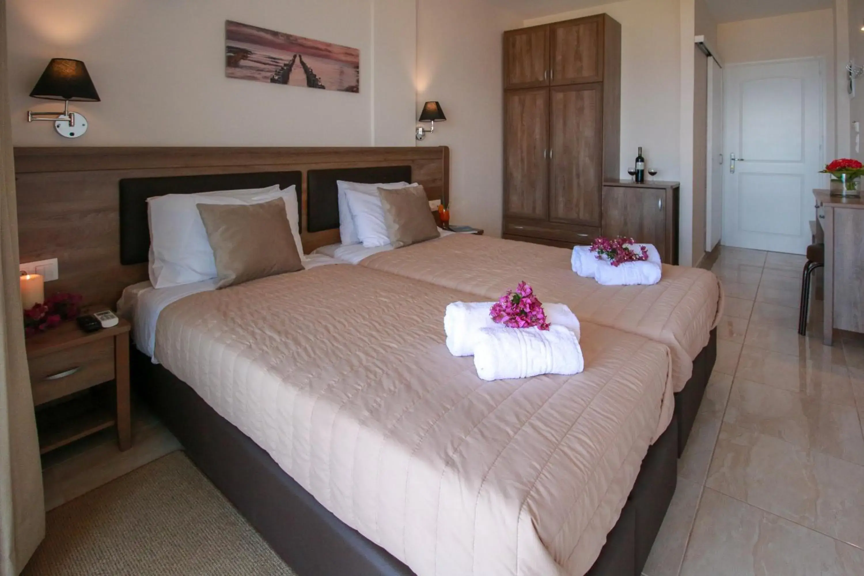 Bedroom, Bed in Hotel Yannis Corfu Bedroom, Bed in Hotel Yannis Corfu