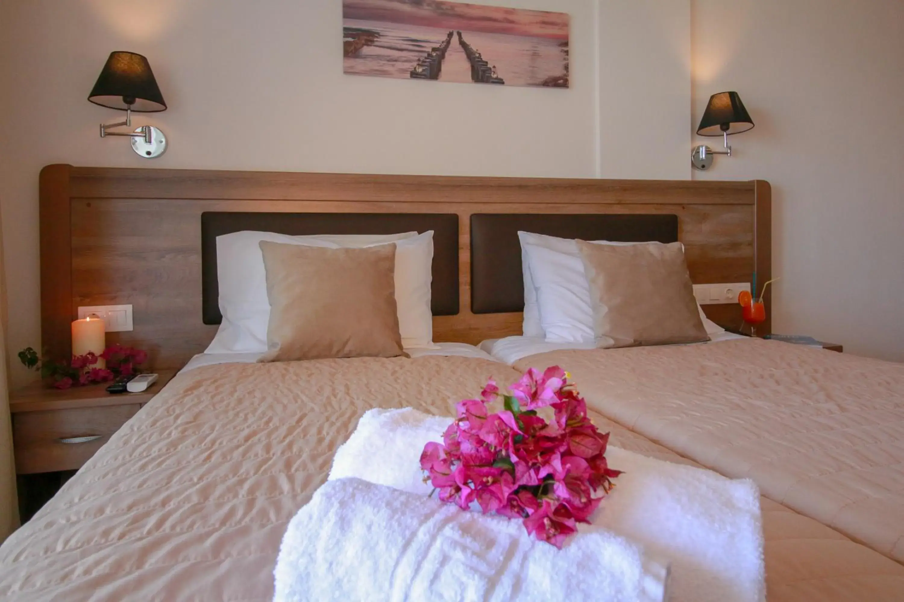 Bedroom, Bed in Hotel Yannis Corfu Bedroom, Bed in Hotel Yannis Corfu