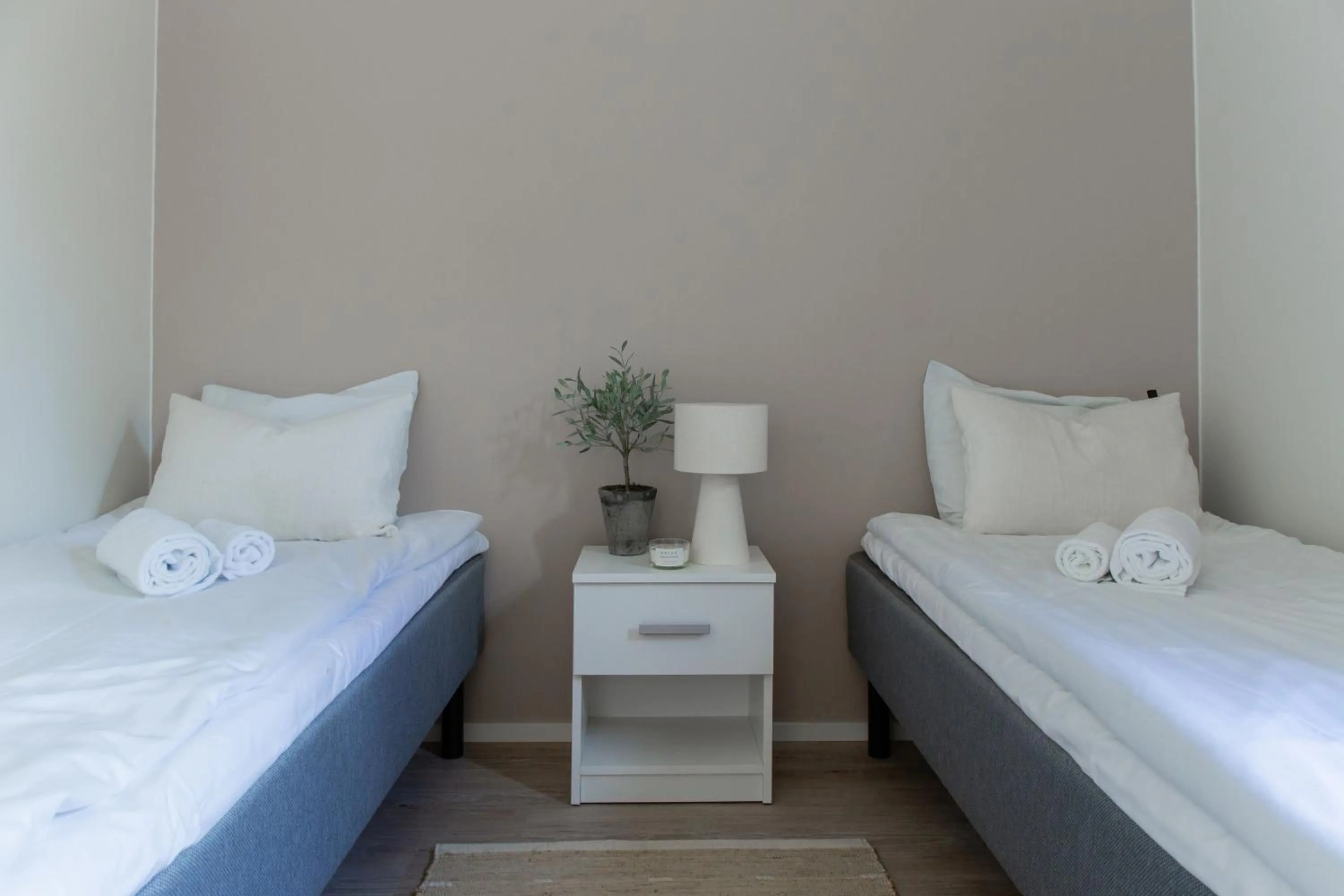 Bed in Visulahti Cottages