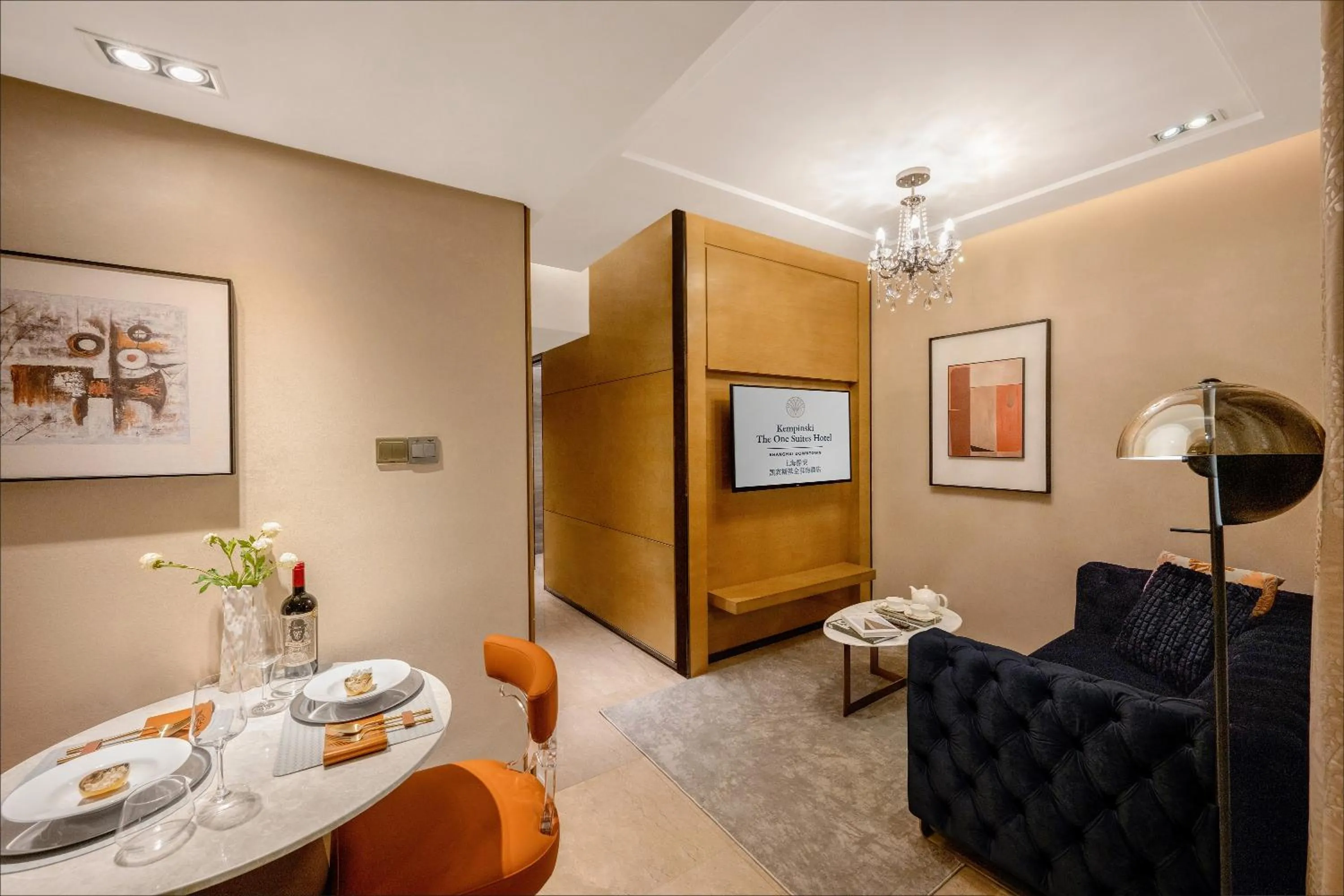 Living room in Kempinski The One Suites Hotel Shanghai Downtown
