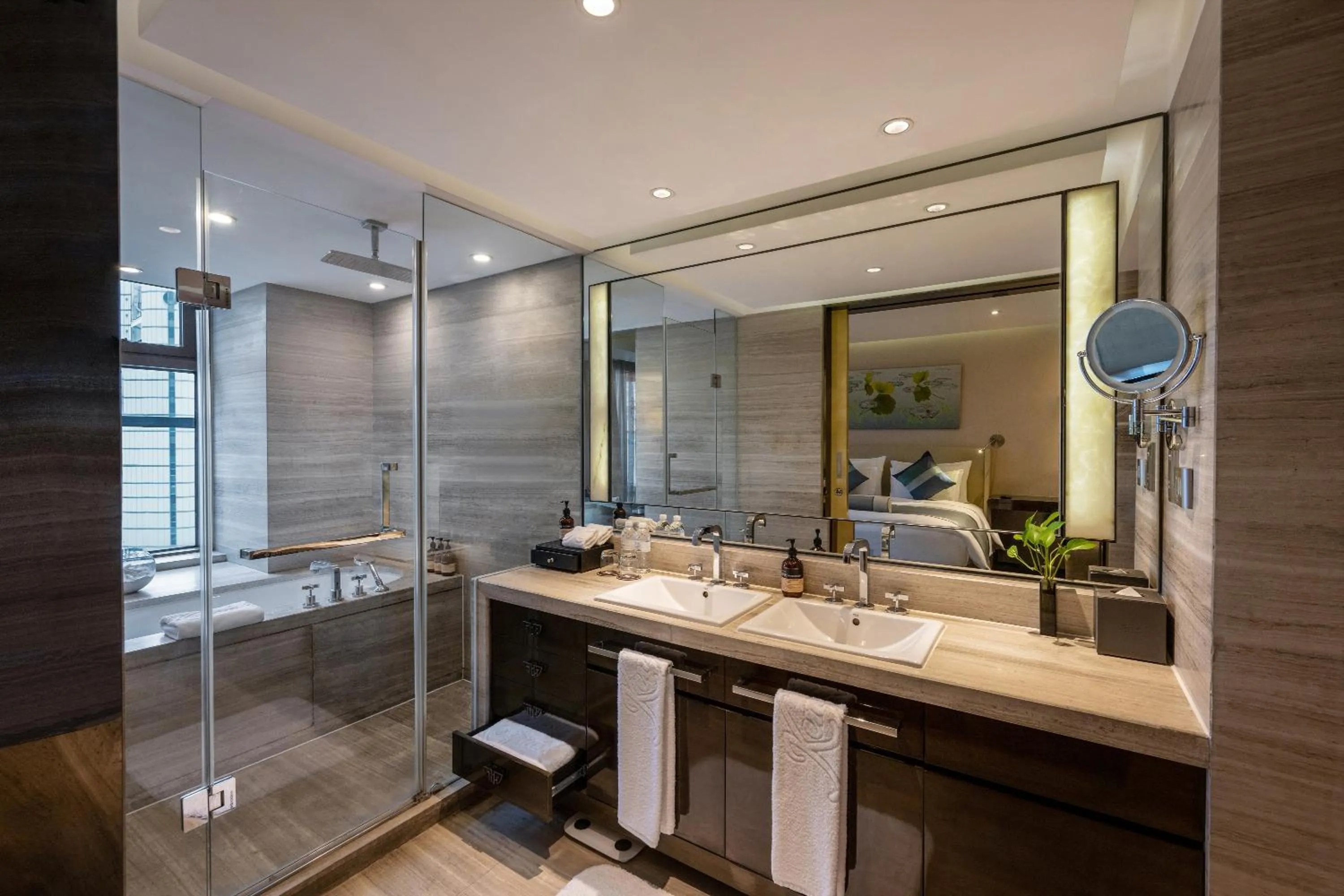 Bathroom in Kempinski The One Suites Hotel Shanghai Downtown