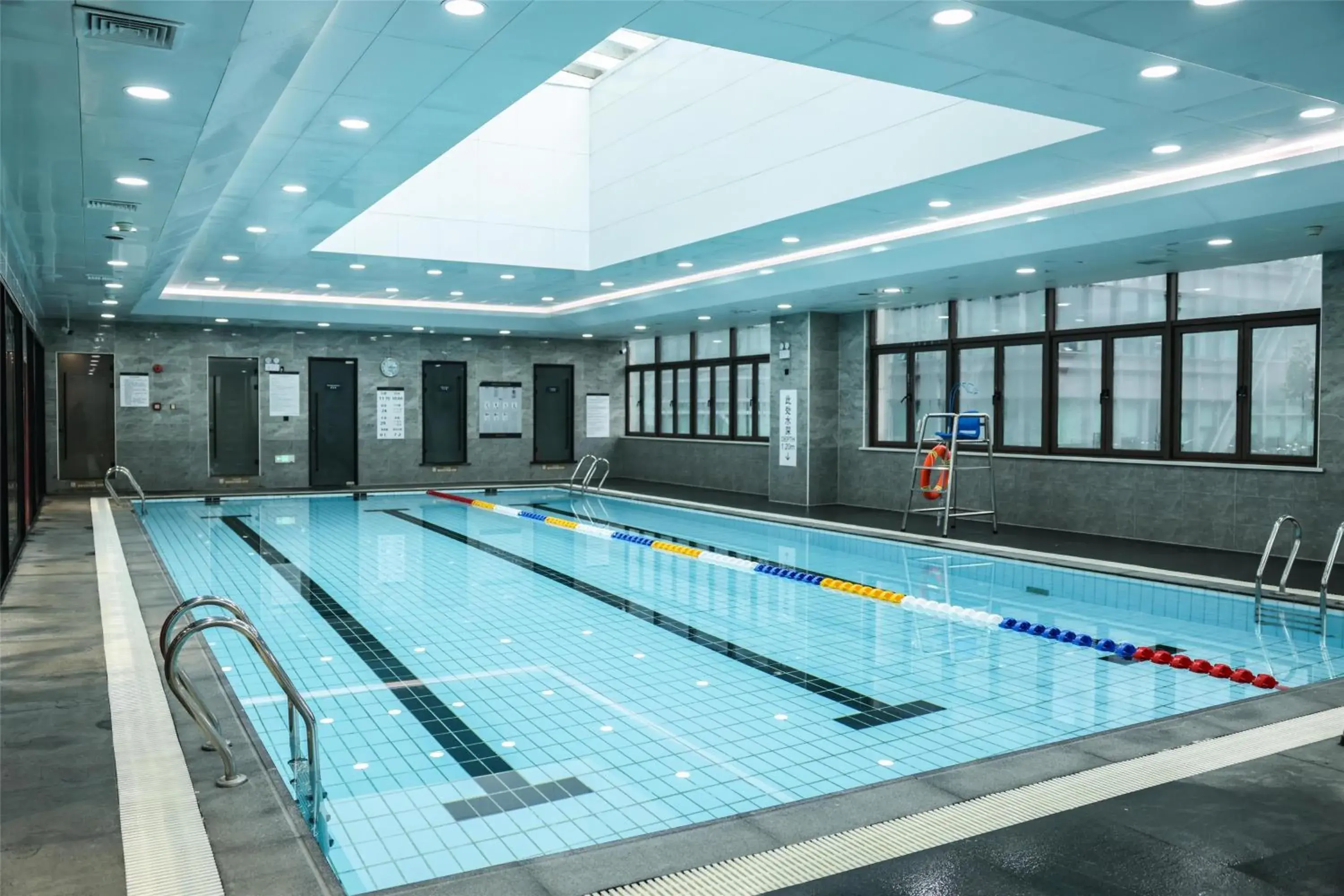 Pool view in Kempinski The One Suites Hotel Shanghai Downtown Pool view in Kempinski The One Suites Hotel Shanghai Downtown