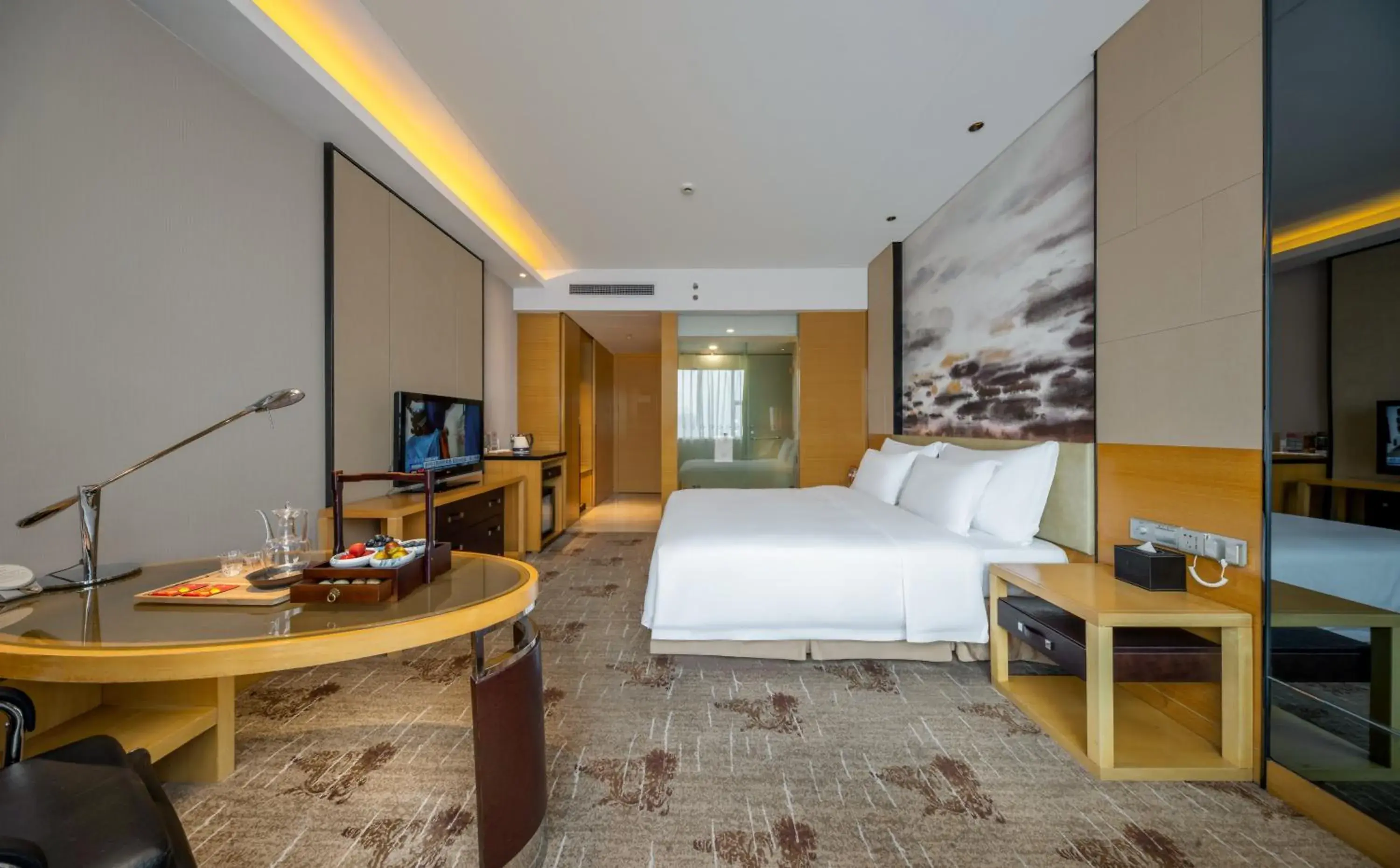 Property building, Bed in Grand Skylight International Hotel Ganzhou Chang Zhen Avenue Property building, Bed in Grand Skylight International Hotel Ganzhou Chang Zhen Avenue