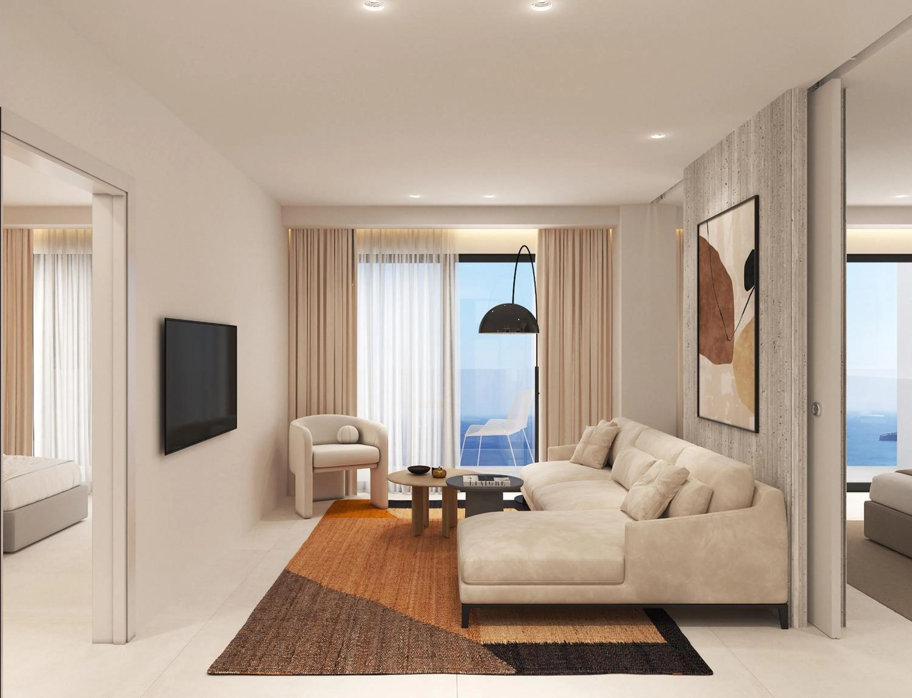 Communal lounge/ TV room in Esperides Beach Resort