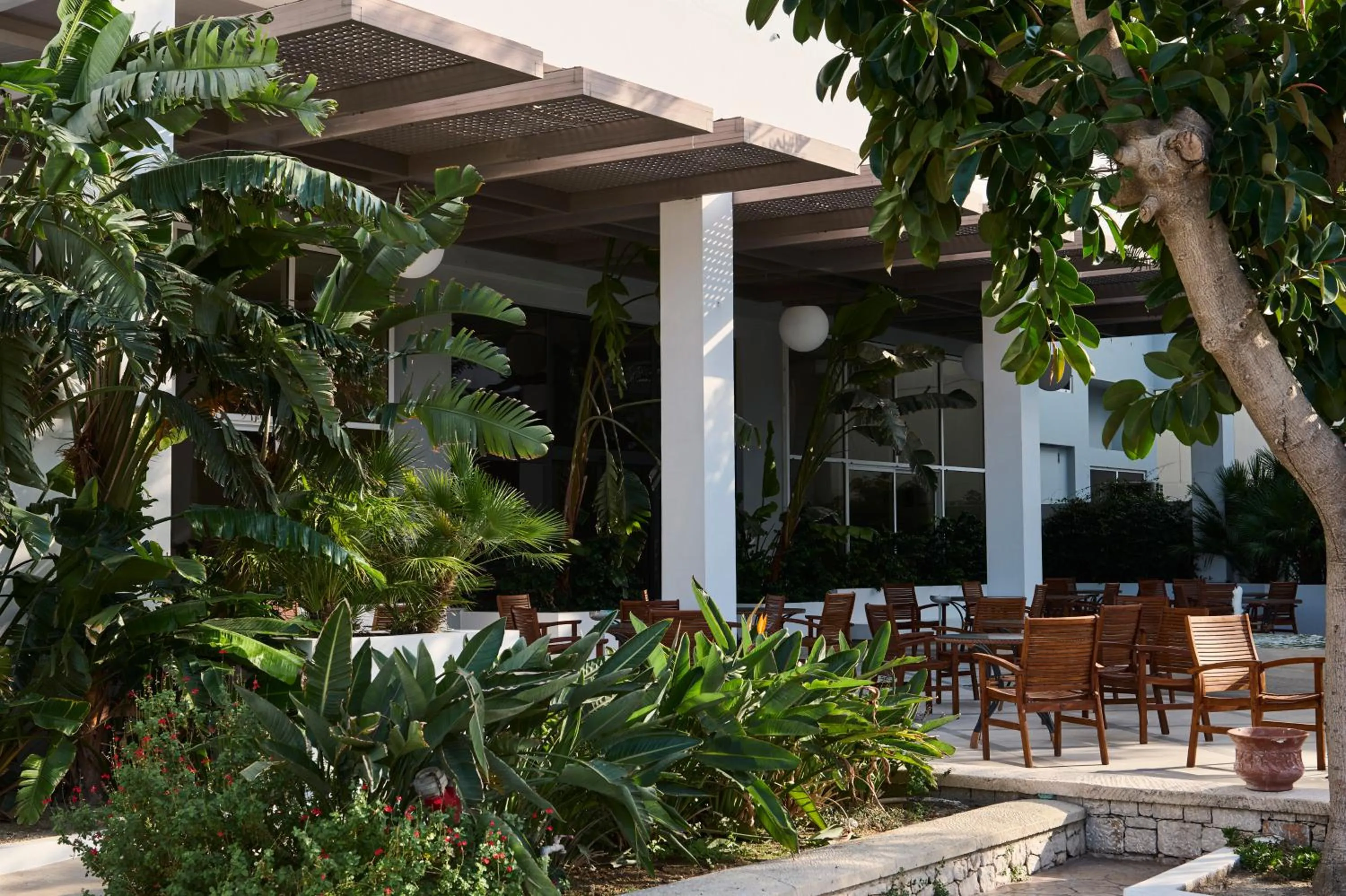 Patio in Esperides Beach Resort