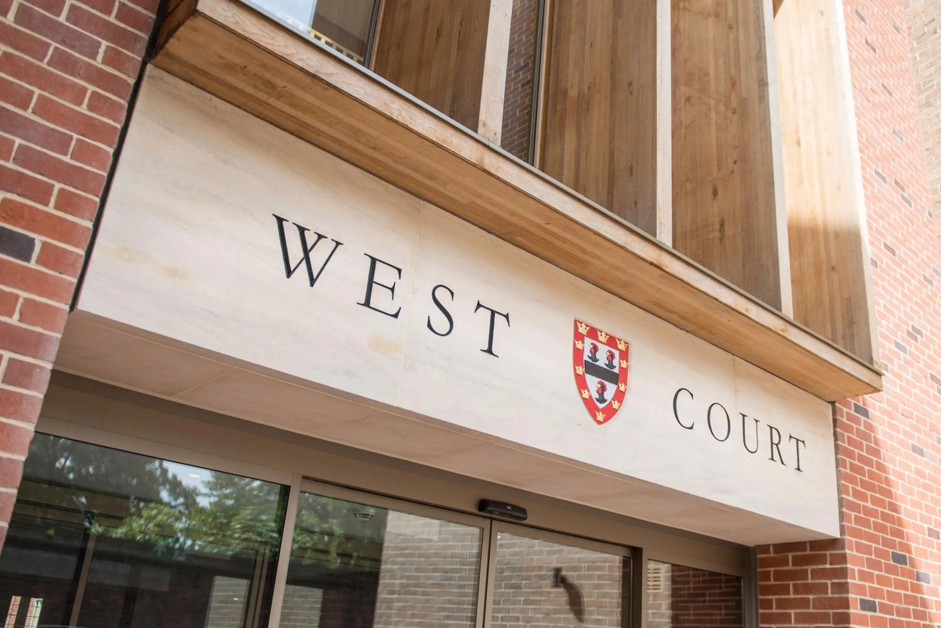 Facade/entrance in West Court- Jesus College