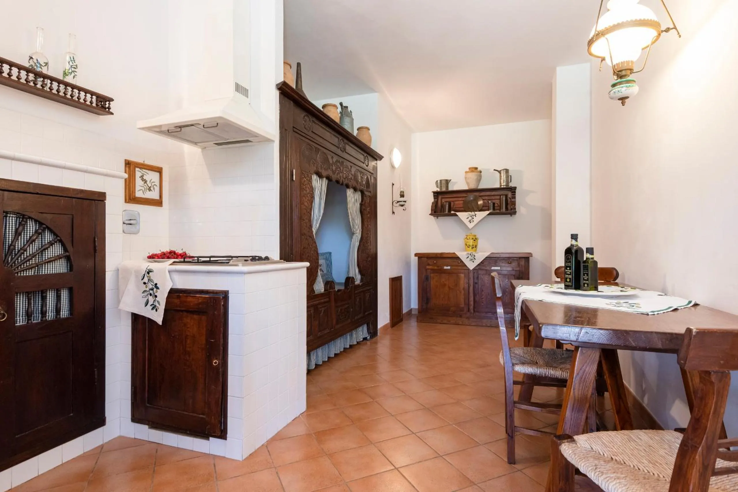 Kitchen or kitchenette in Agriturismo La Rombaia