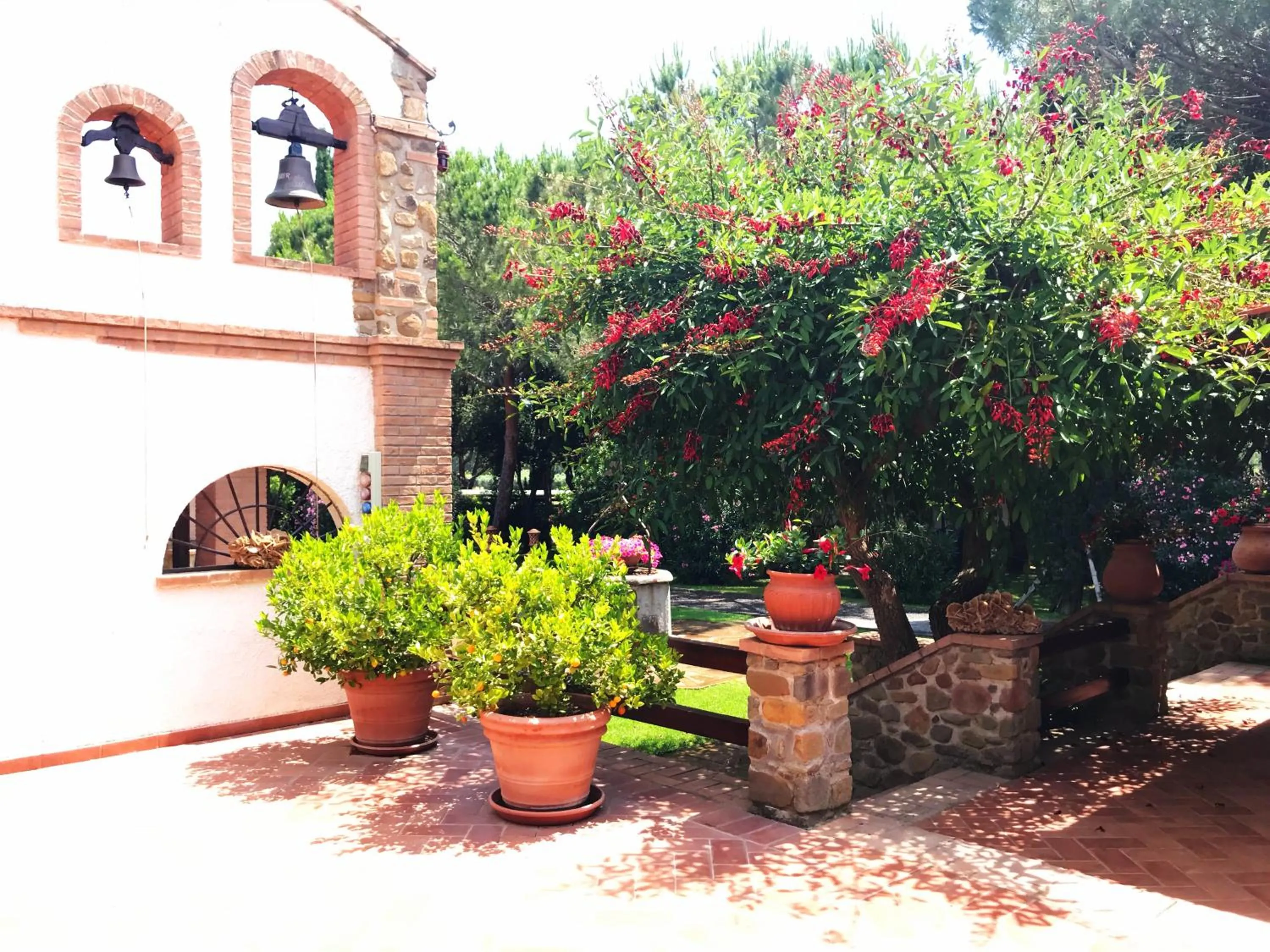 Patio in Agriturismo La Rombaia