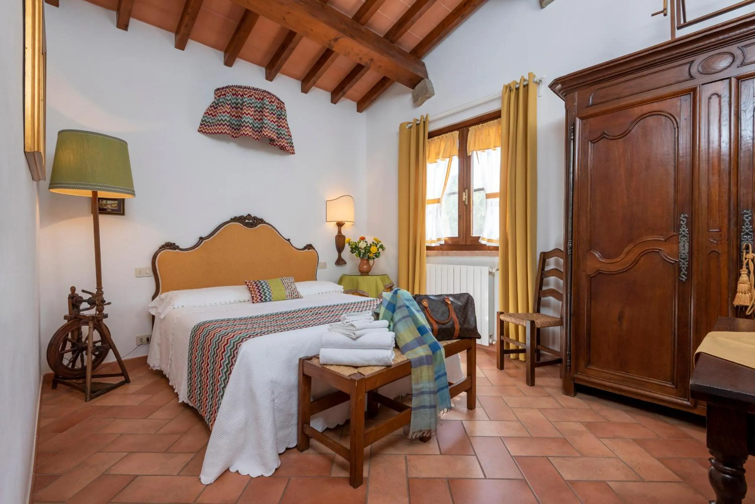 Bed in Agriturismo La Rombaia