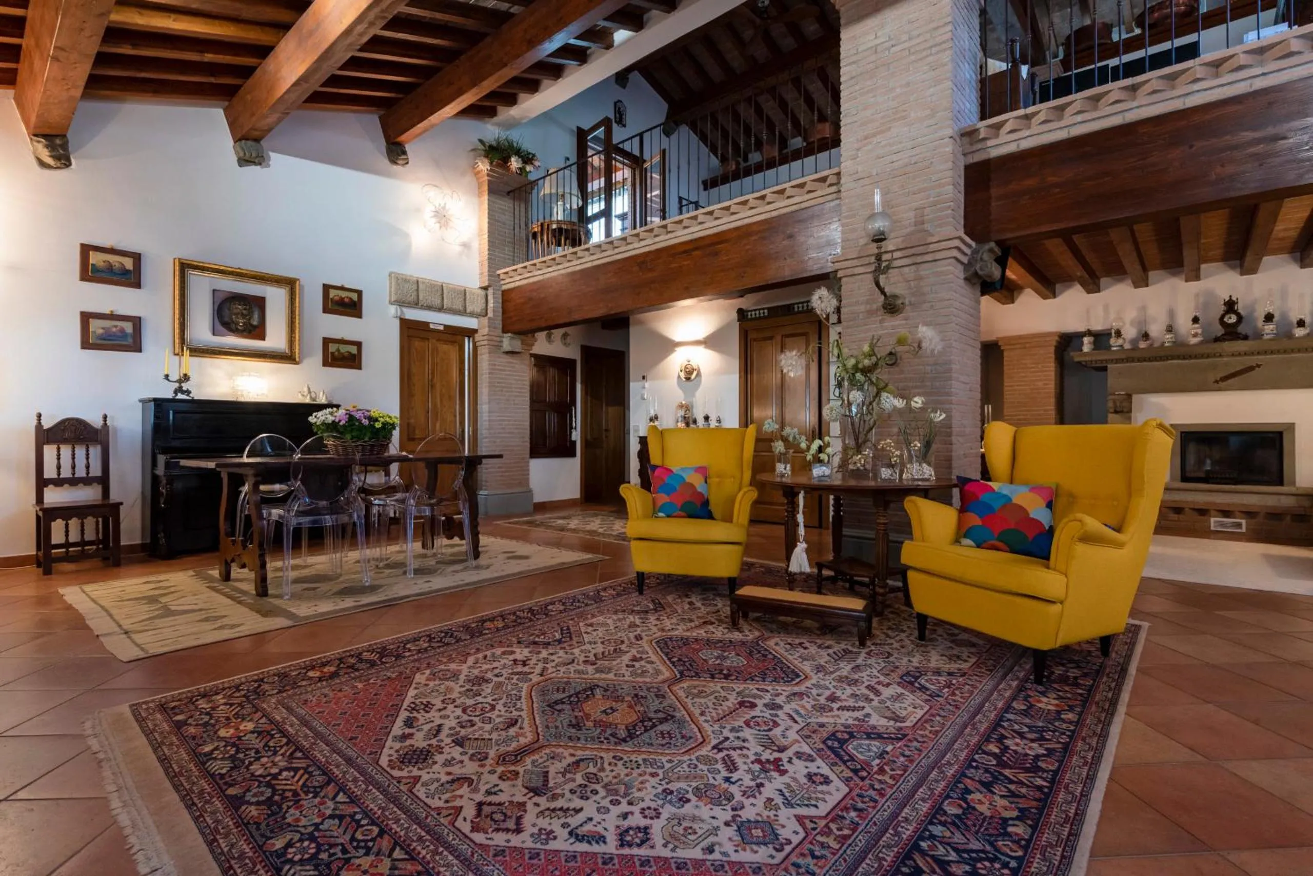 Lobby or reception in Agriturismo La Rombaia
