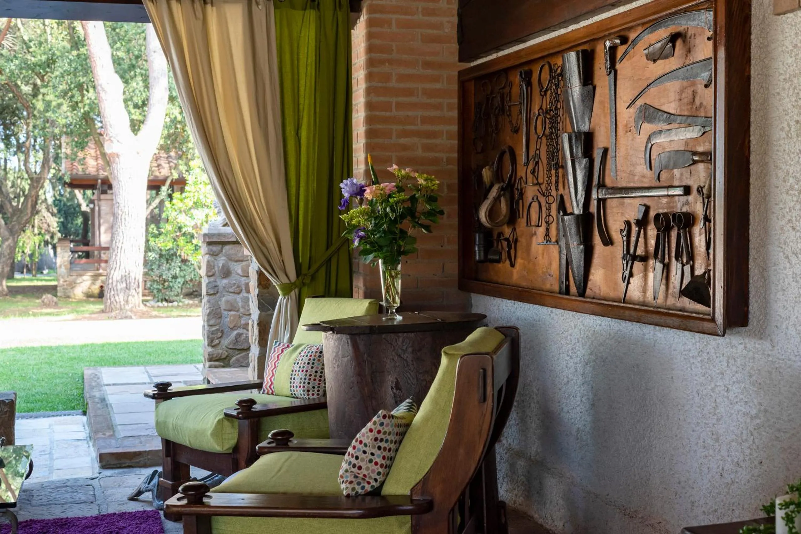 Lobby or reception in Agriturismo La Rombaia