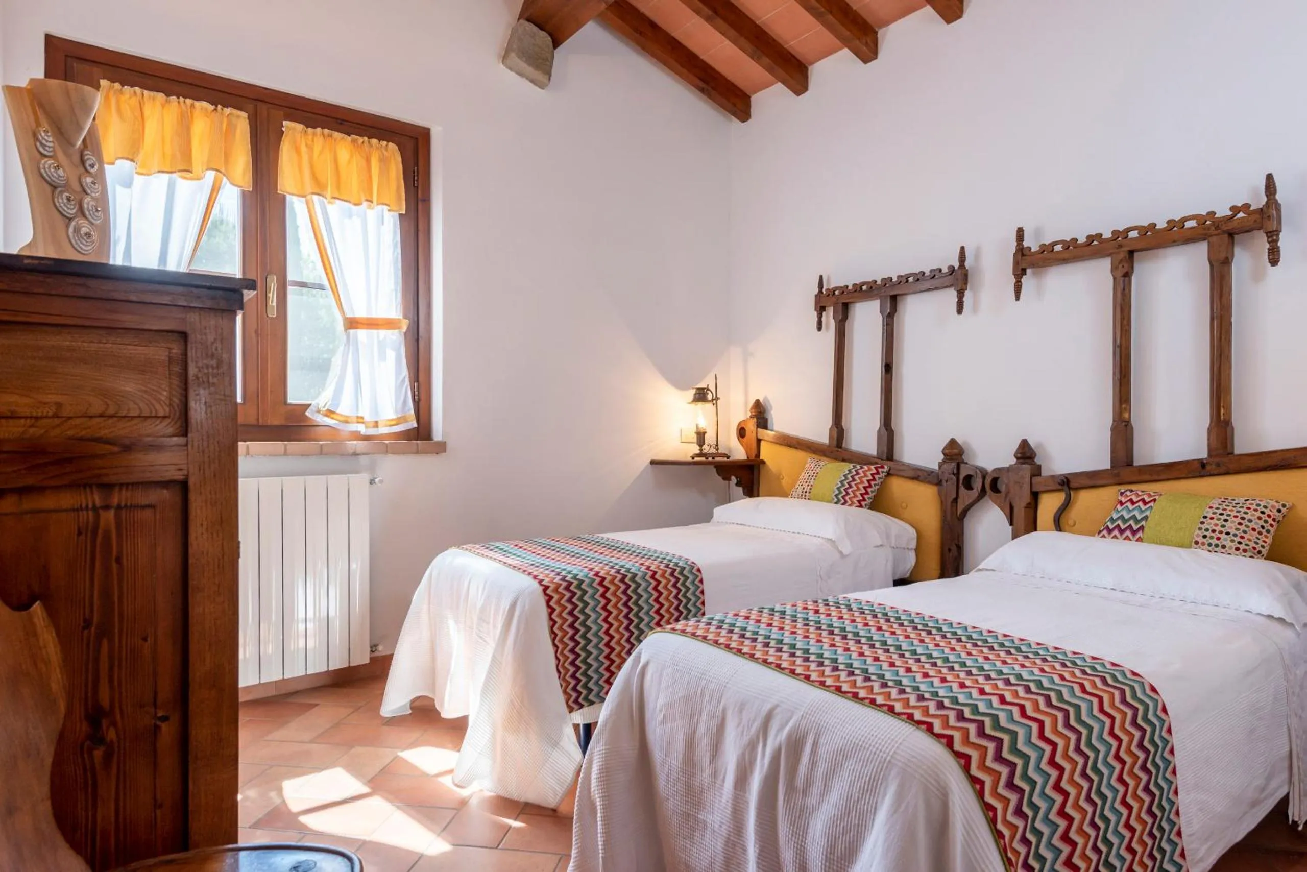 Bed in Agriturismo La Rombaia