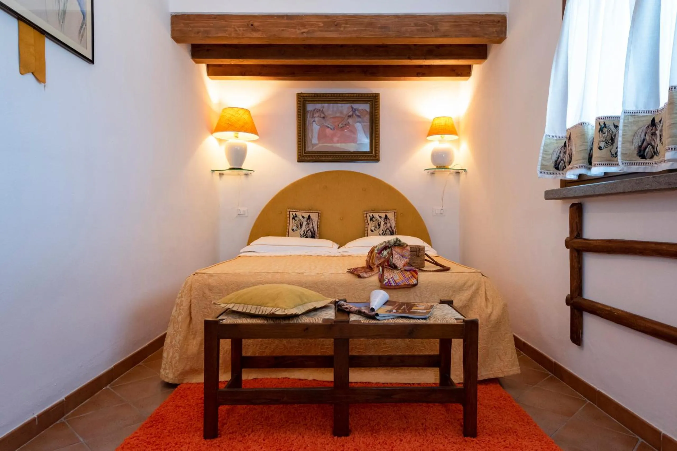 Bed in Agriturismo La Rombaia