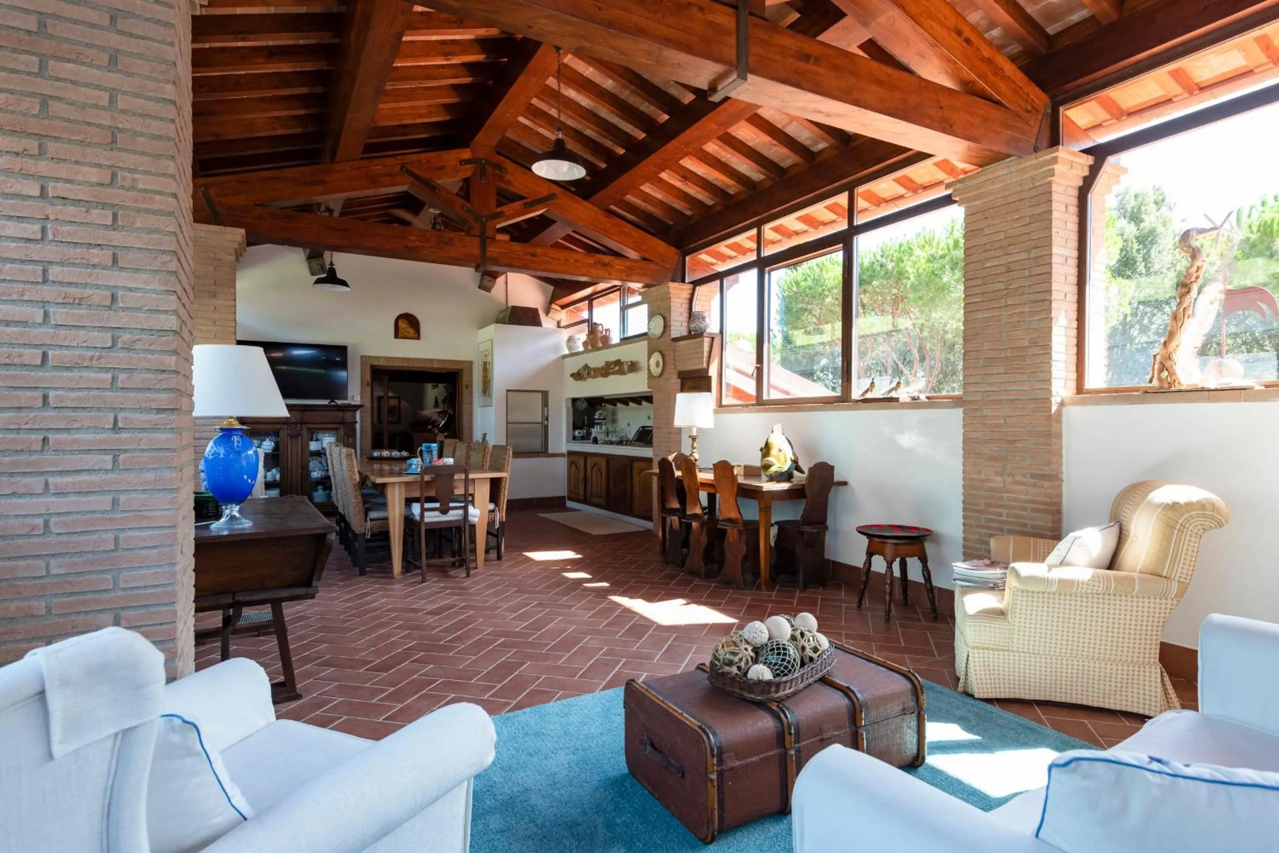 Lobby or reception in Agriturismo La Rombaia