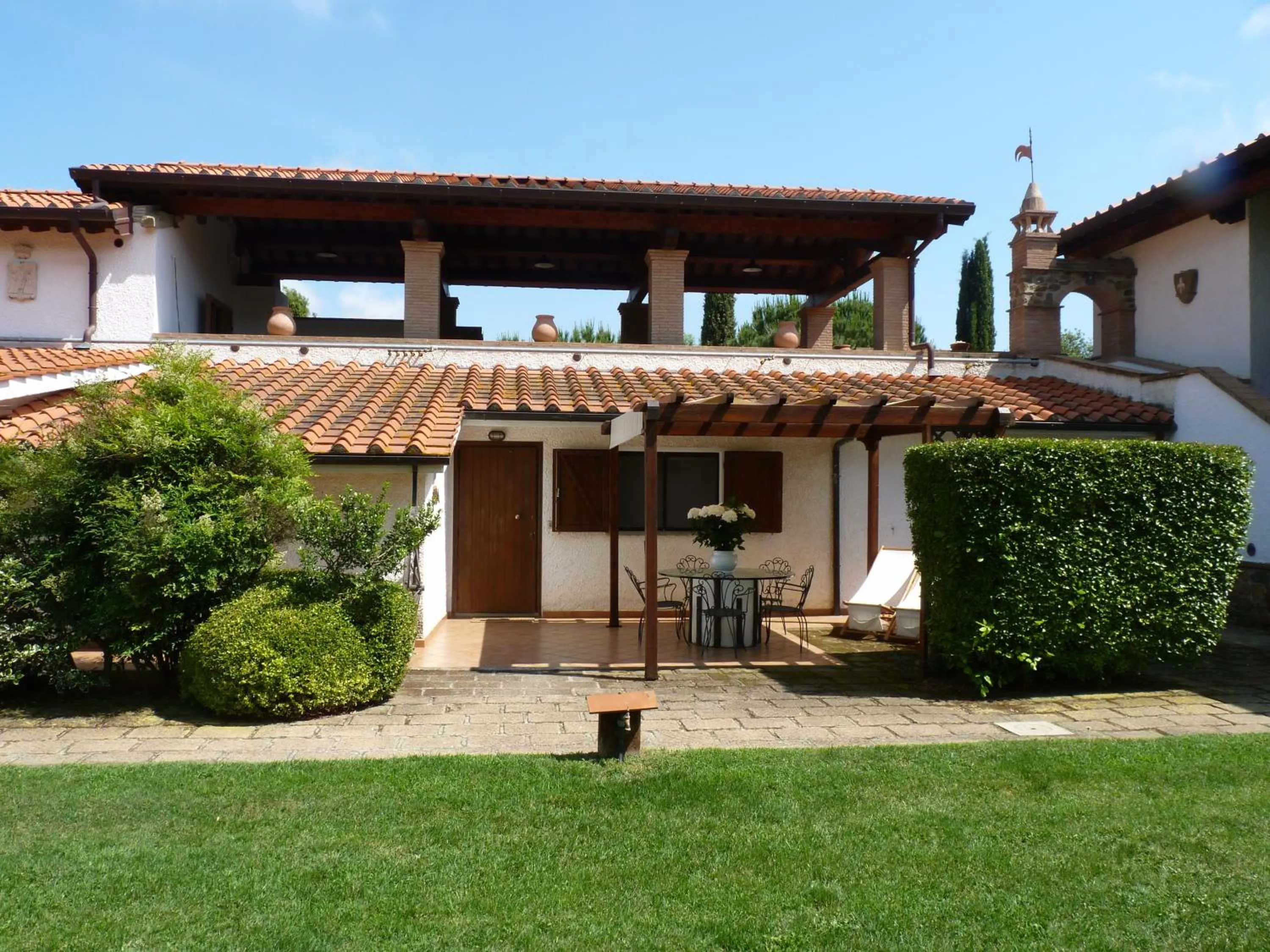 Patio in Agriturismo La Rombaia