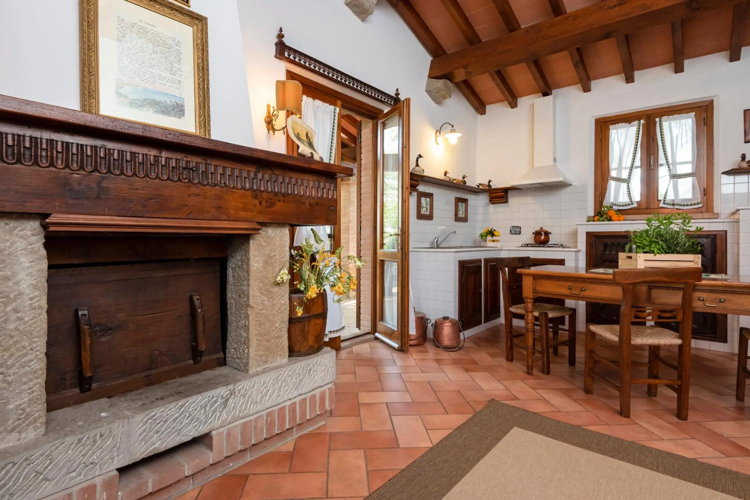 Dining area in Agriturismo La Rombaia