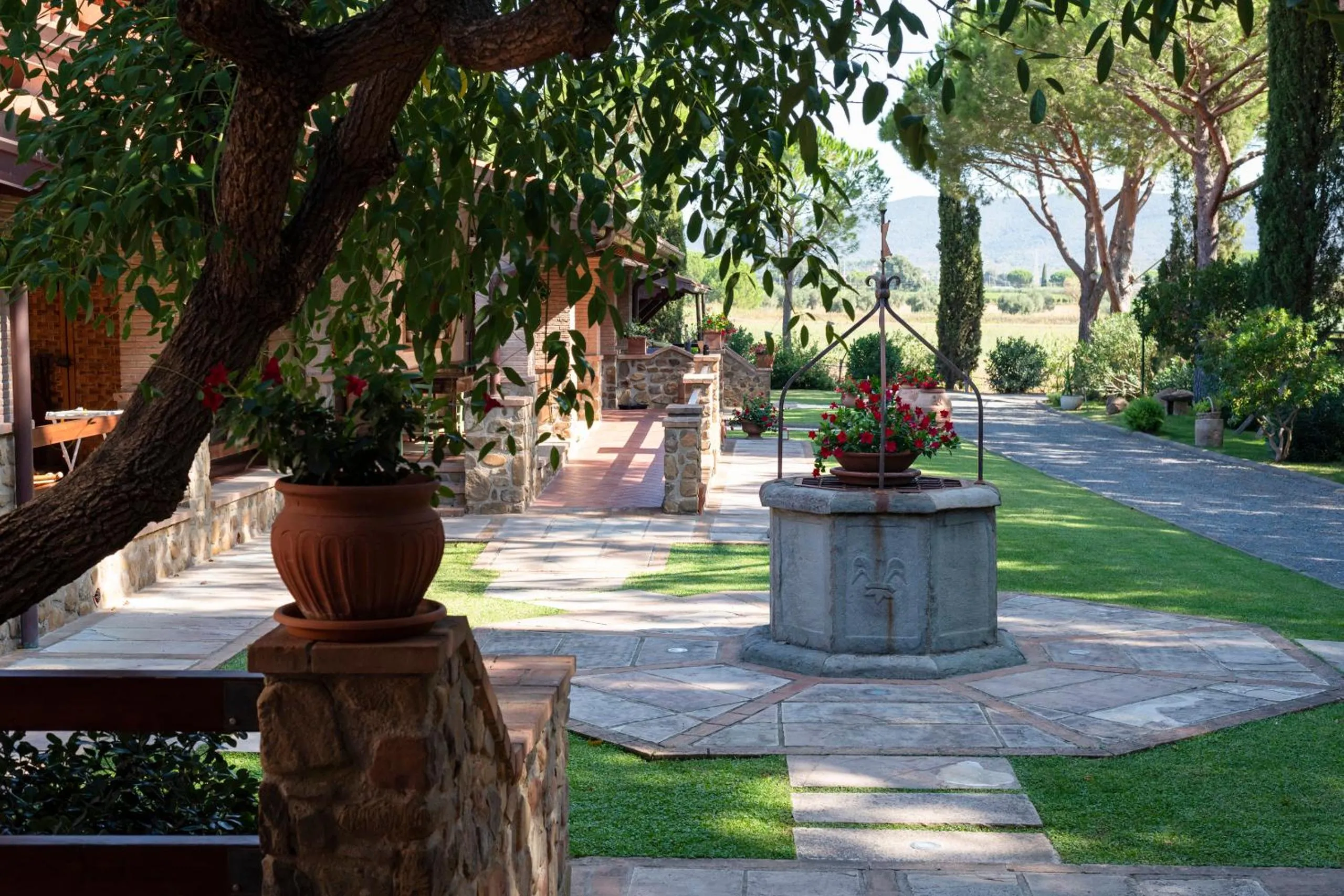Patio in Agriturismo La Rombaia