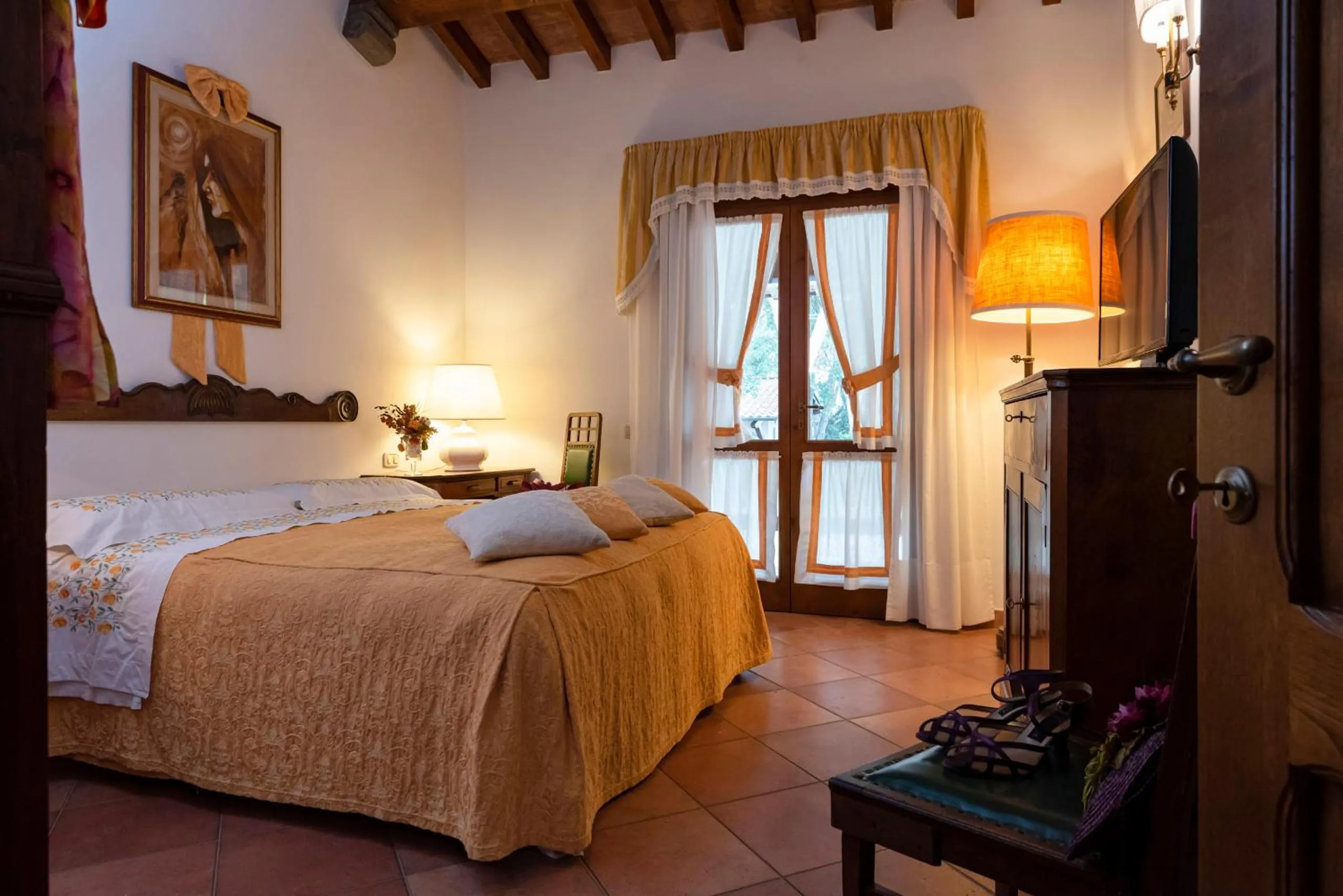 Bed in Agriturismo La Rombaia