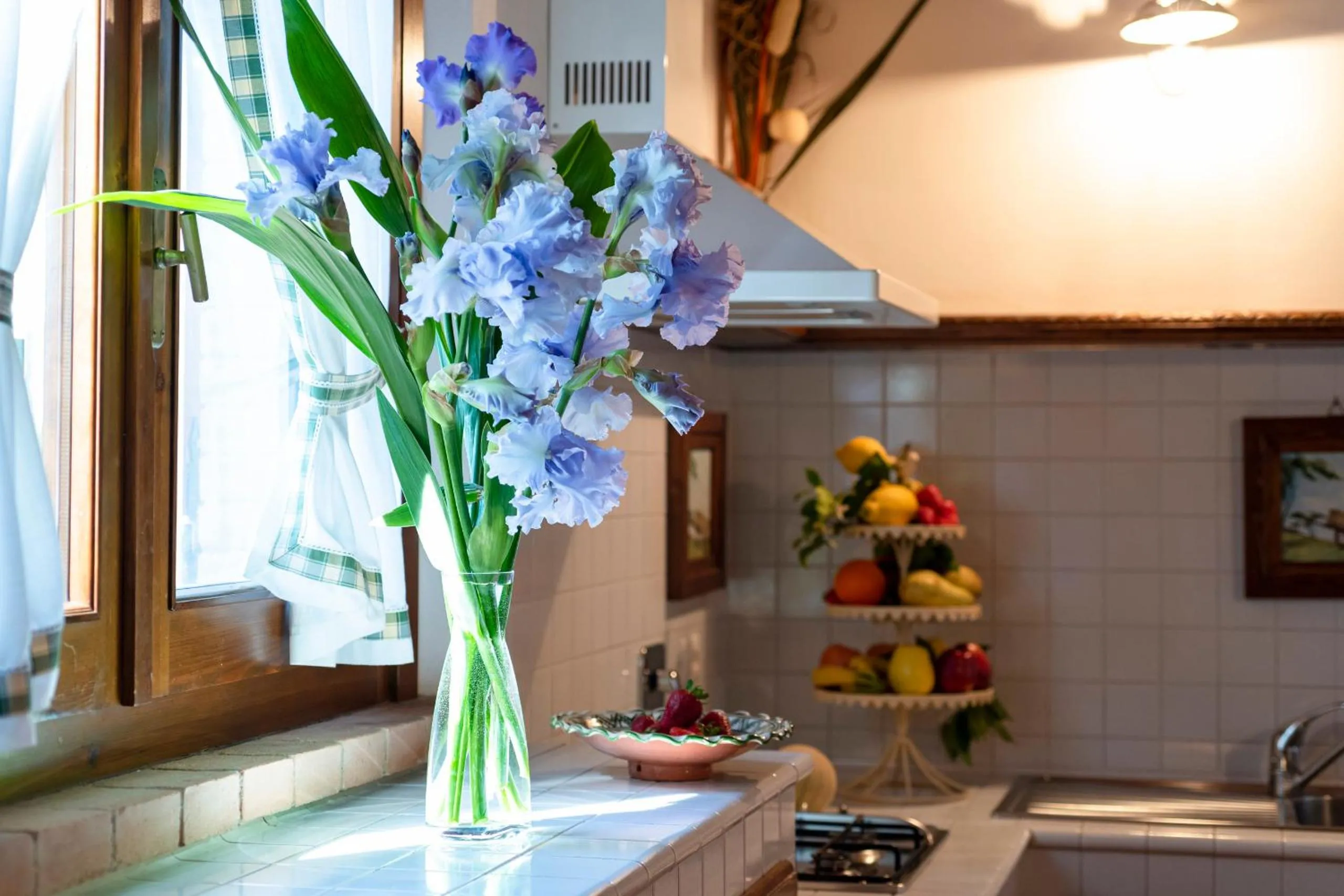 Kitchen or kitchenette in Agriturismo La Rombaia