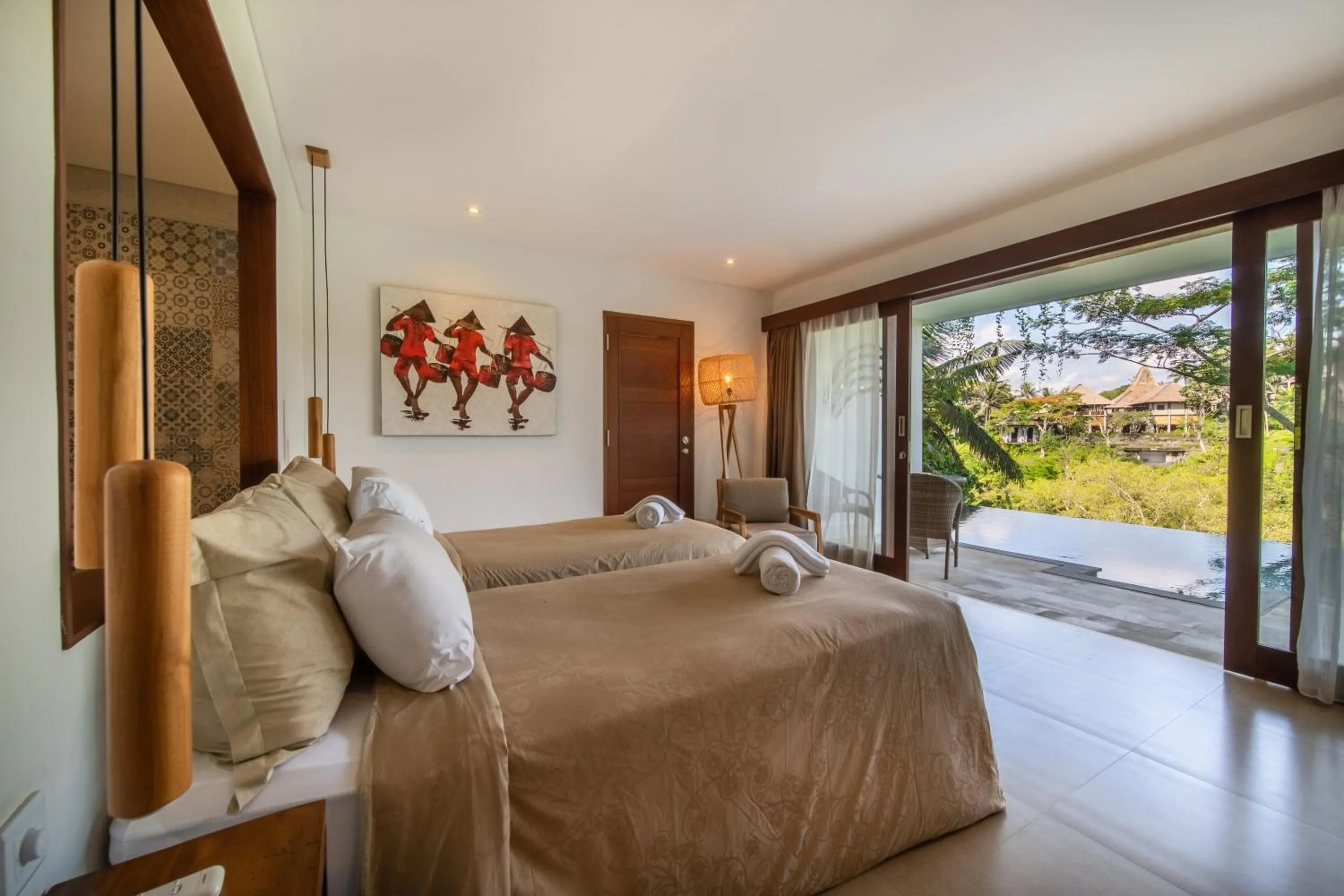 Bed in The Hidden Paradise Ubud - CHSE Certified