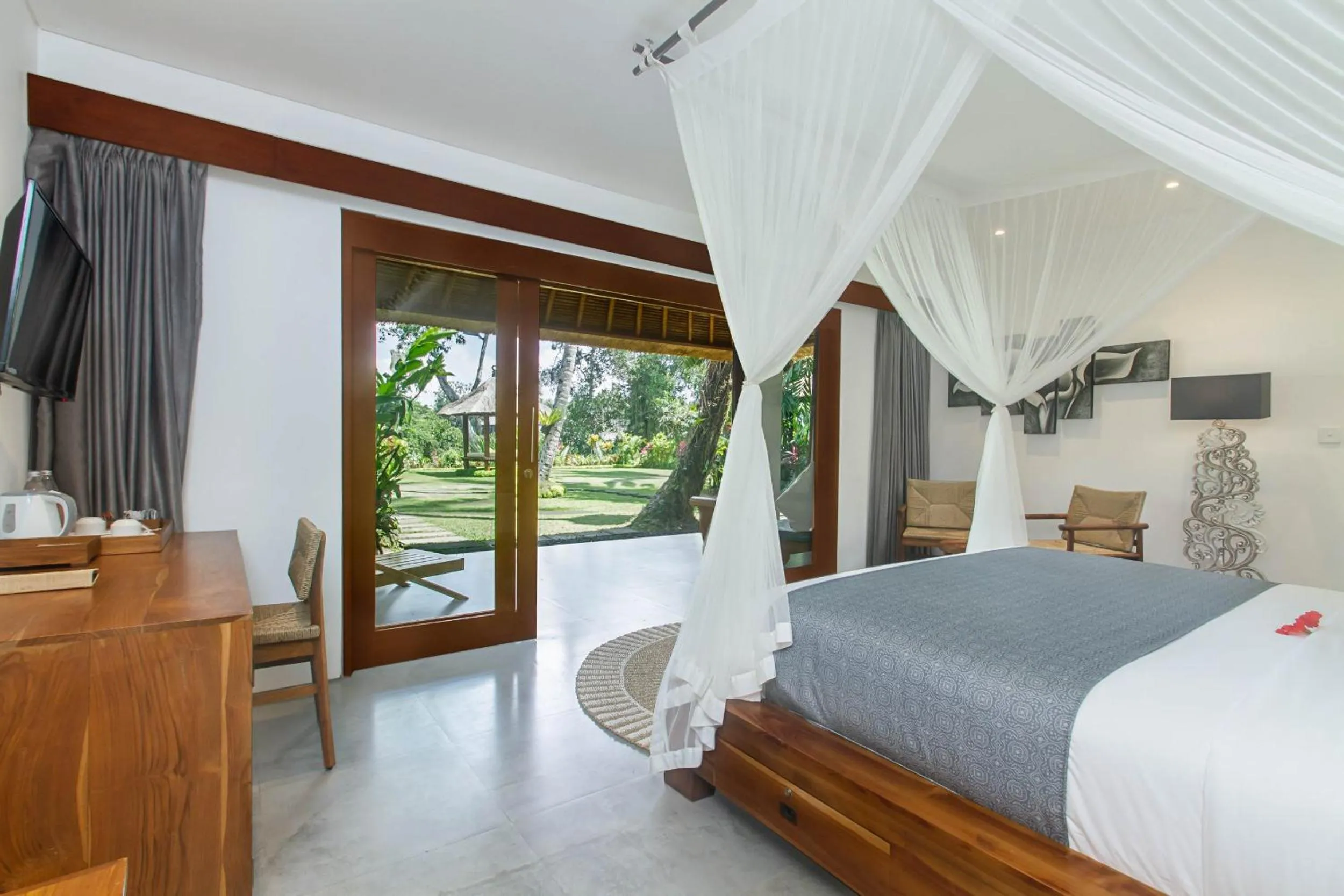 Coffee/tea facilities, Bed in The Hidden Paradise Ubud - CHSE Certified