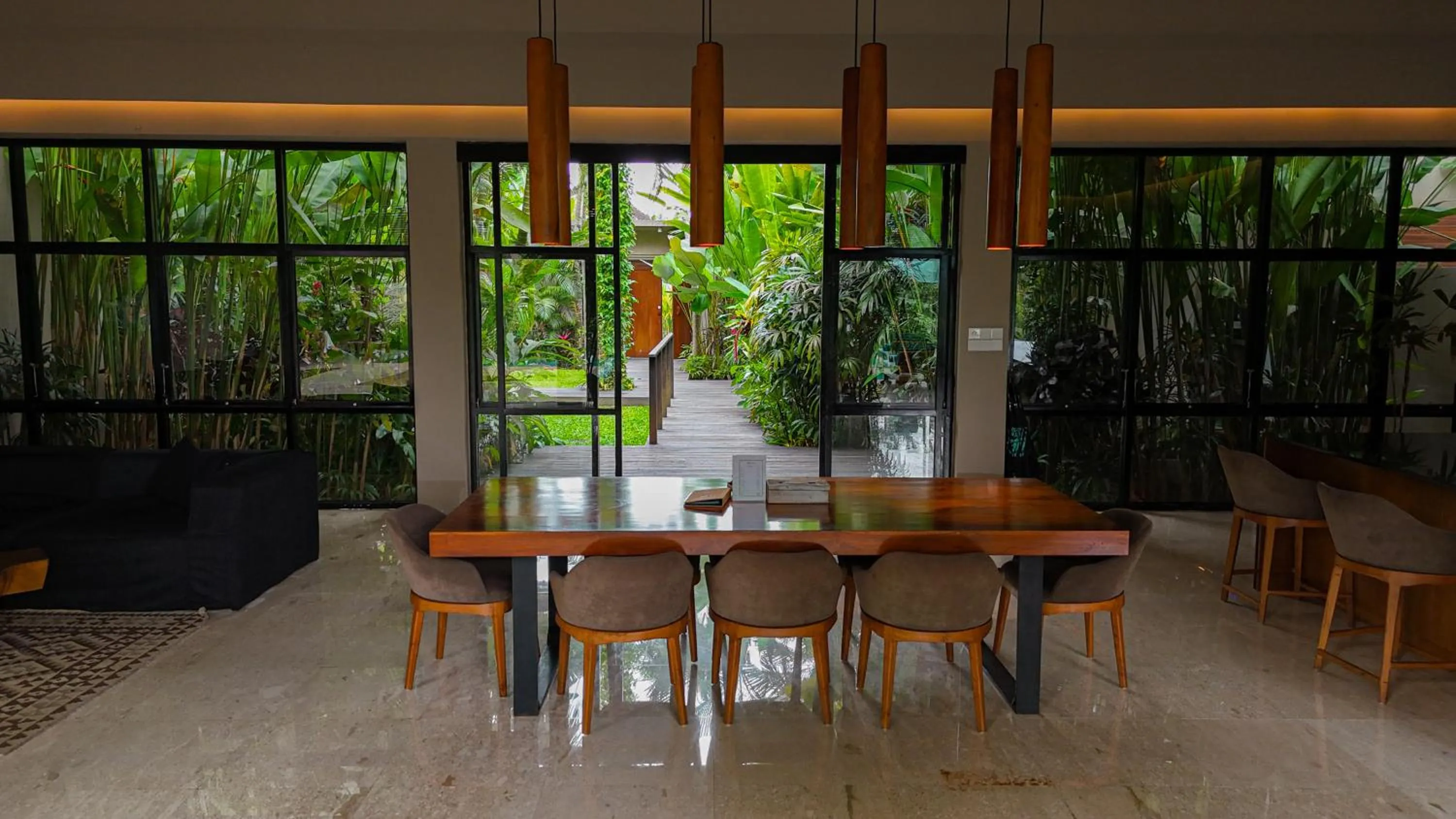 Living room in The Hidden Paradise Ubud - CHSE Certified