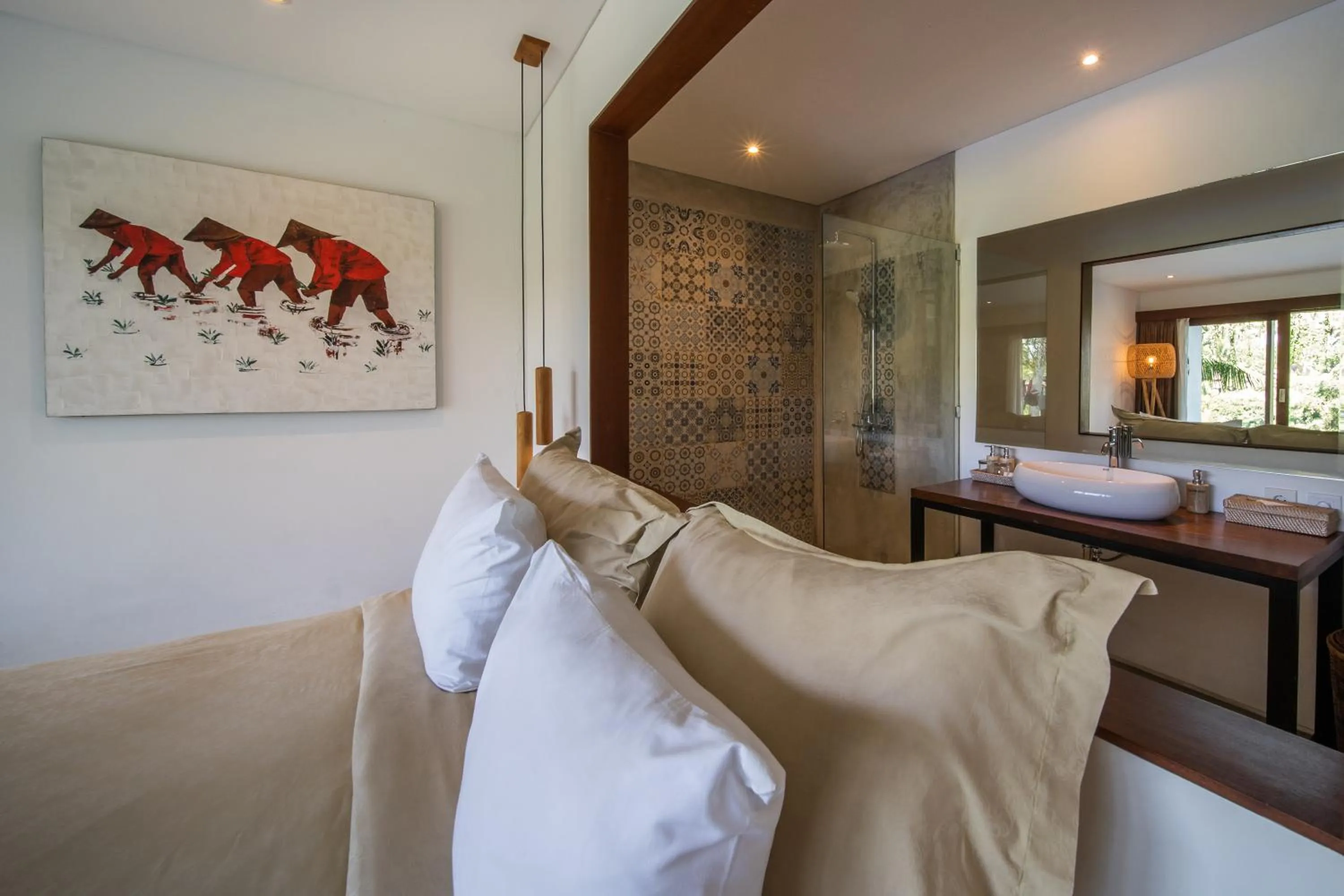 Bed in The Hidden Paradise Ubud - CHSE Certified