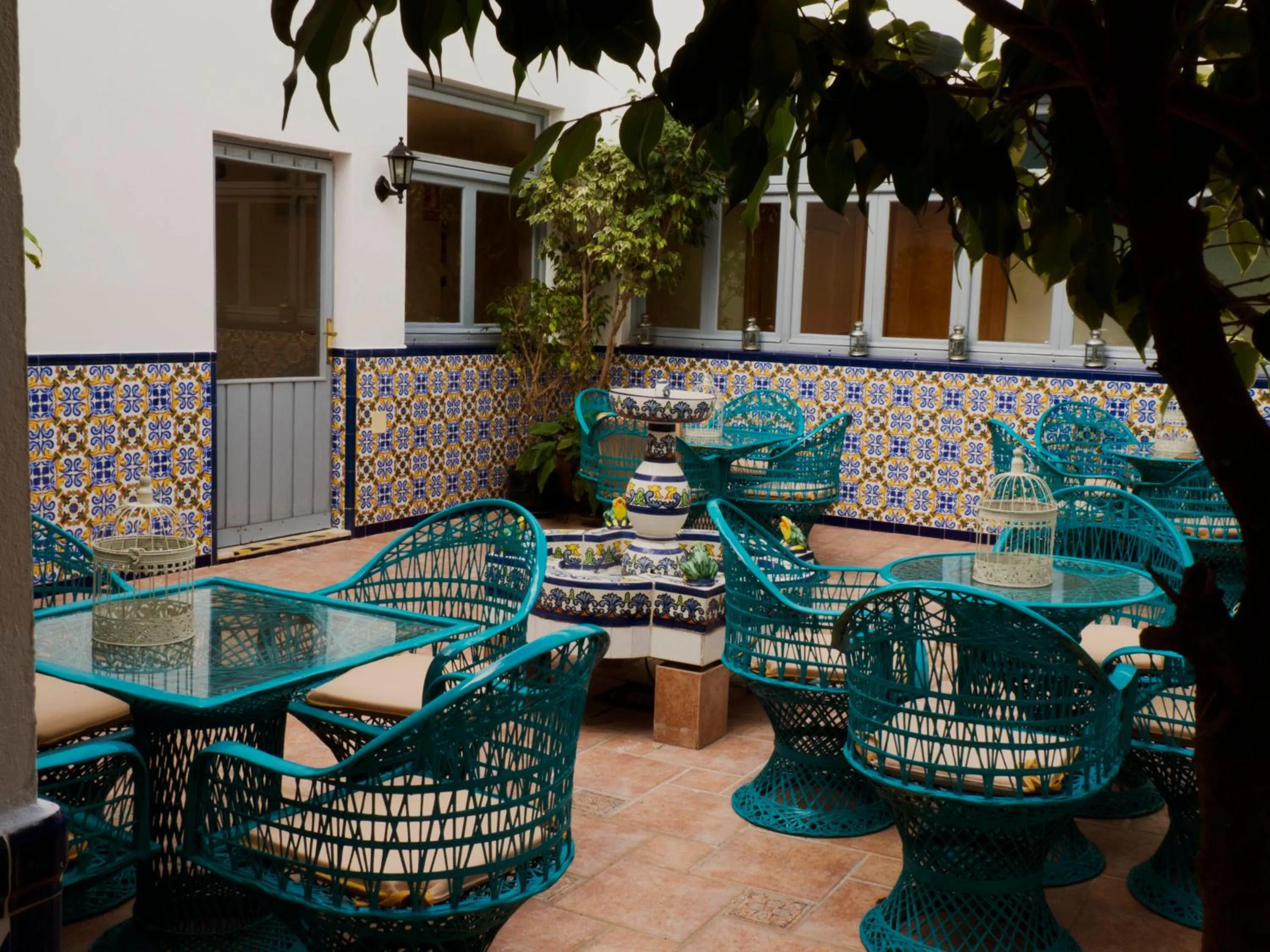 Patio in Hotel Moon Dreams Mediterráneo