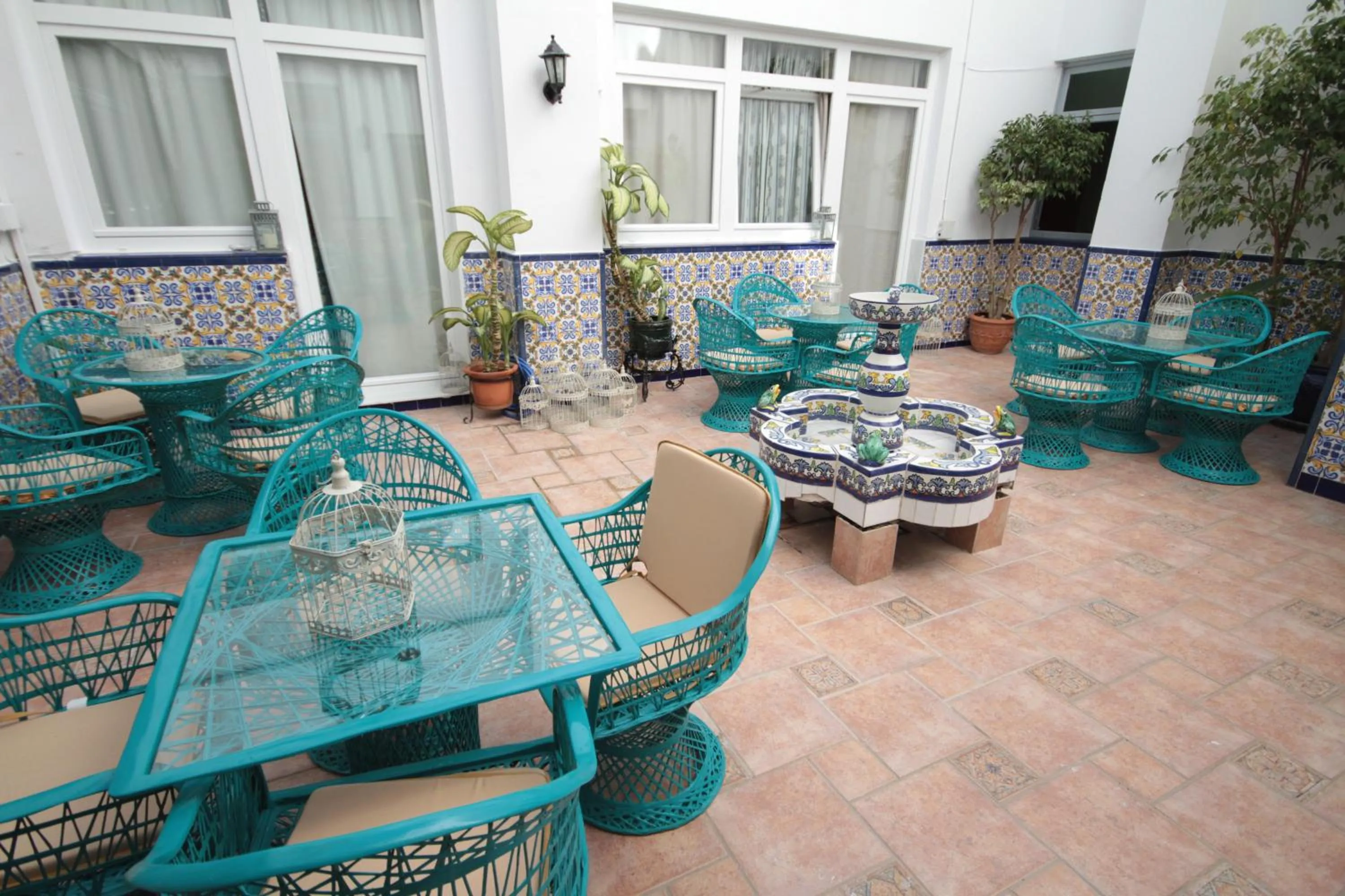 Patio in Hotel Moon Dreams Mediterráneo