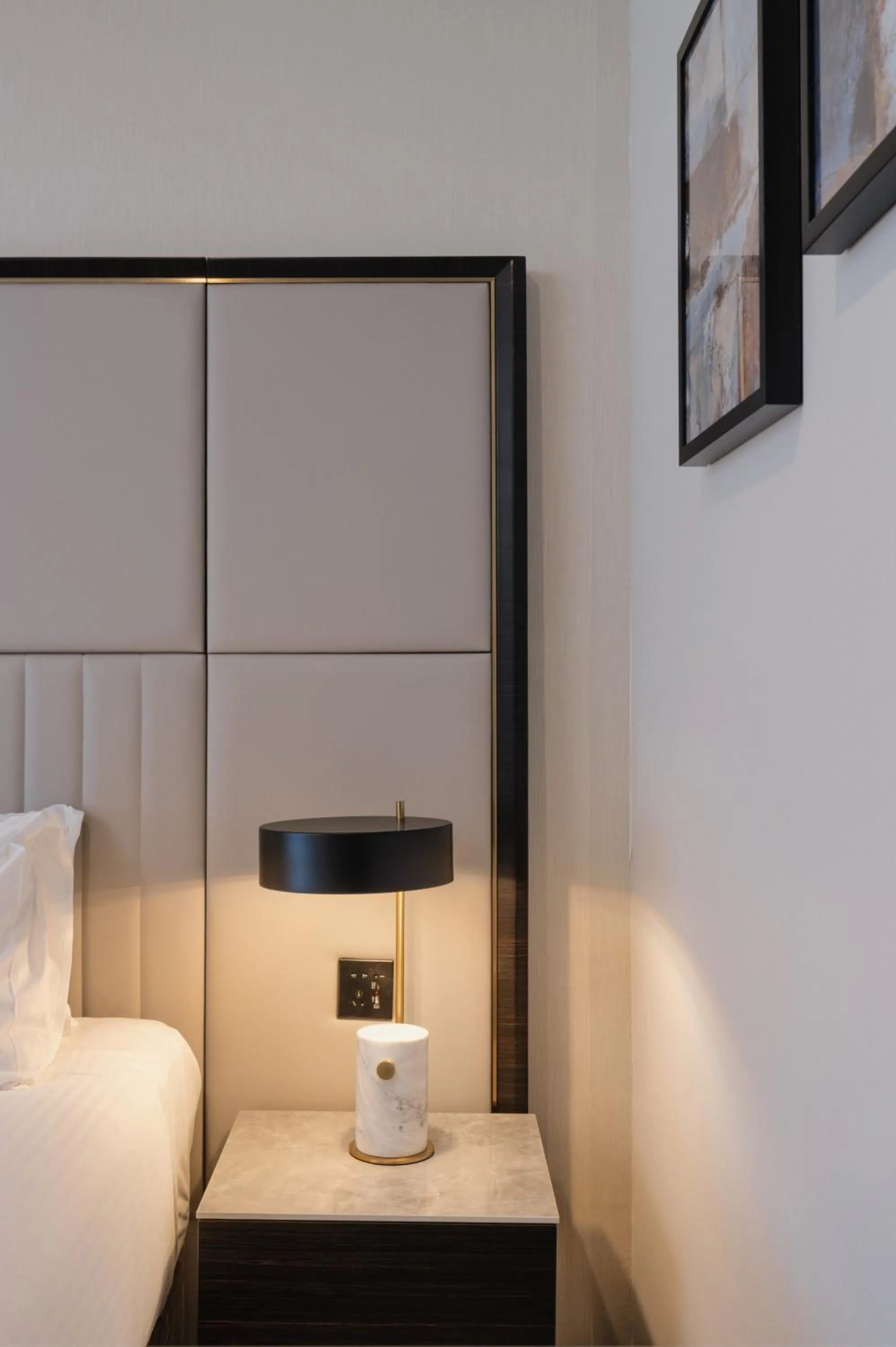 Decorative detail, Bed in Royal Pacific Hotel