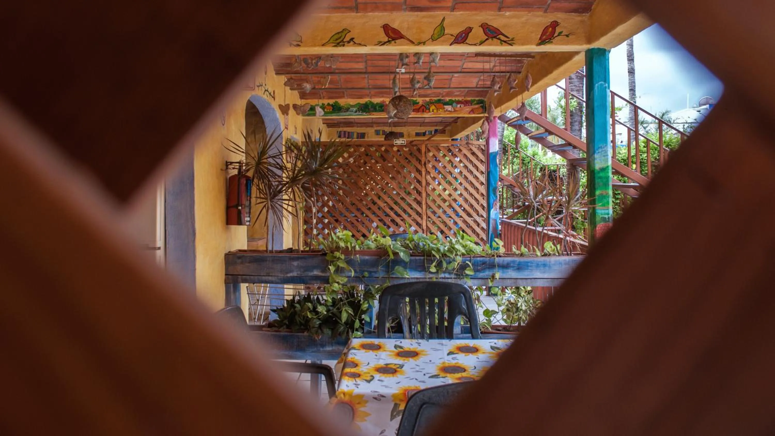 Patio in Cabañas del Capitan