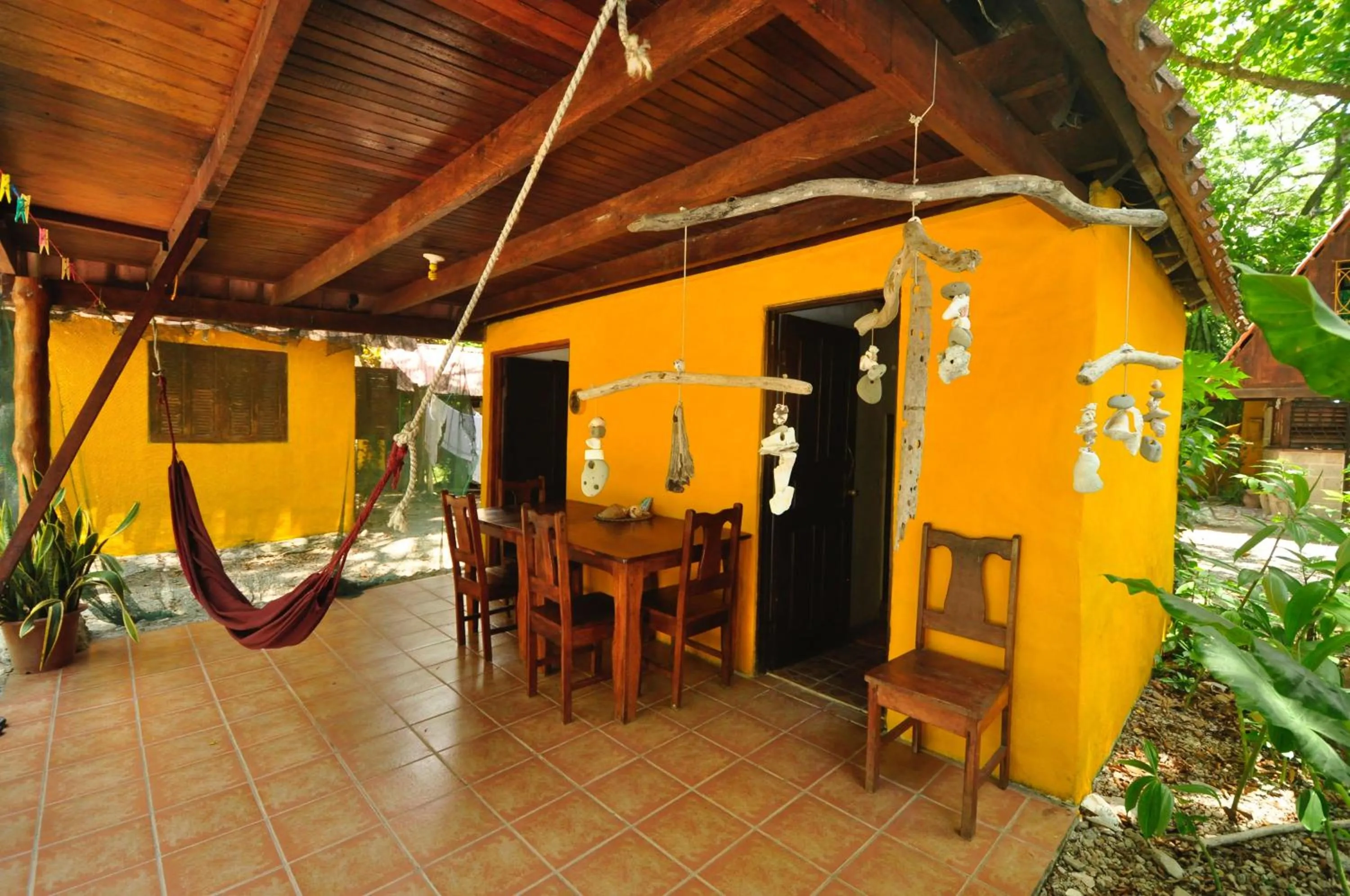 Patio in Howler Monkey Hotel