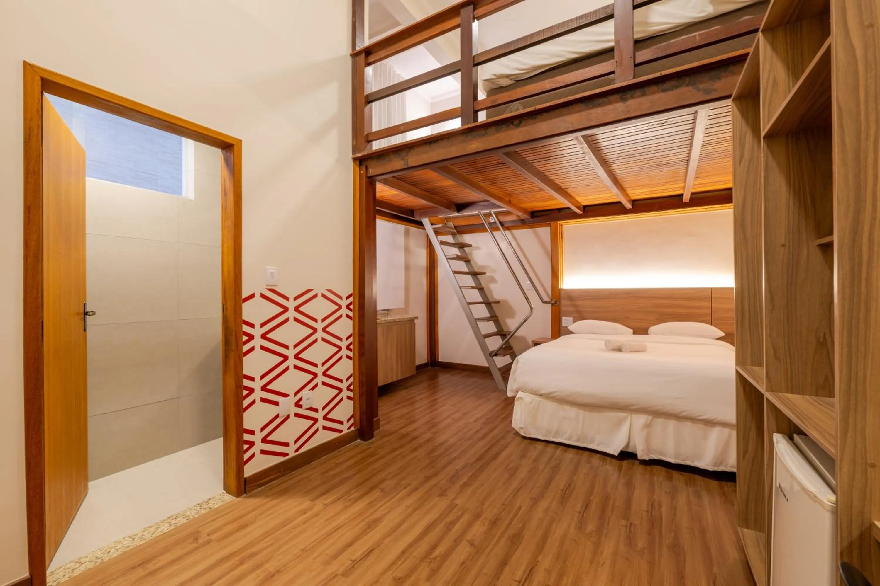 Bed in Vektor Hotéis - Unidade Mariana