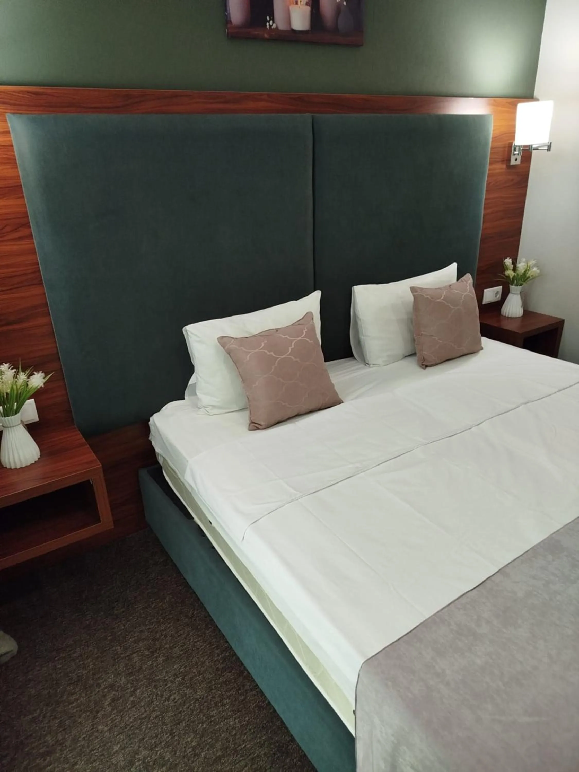 Bed in Green Tower Hotel