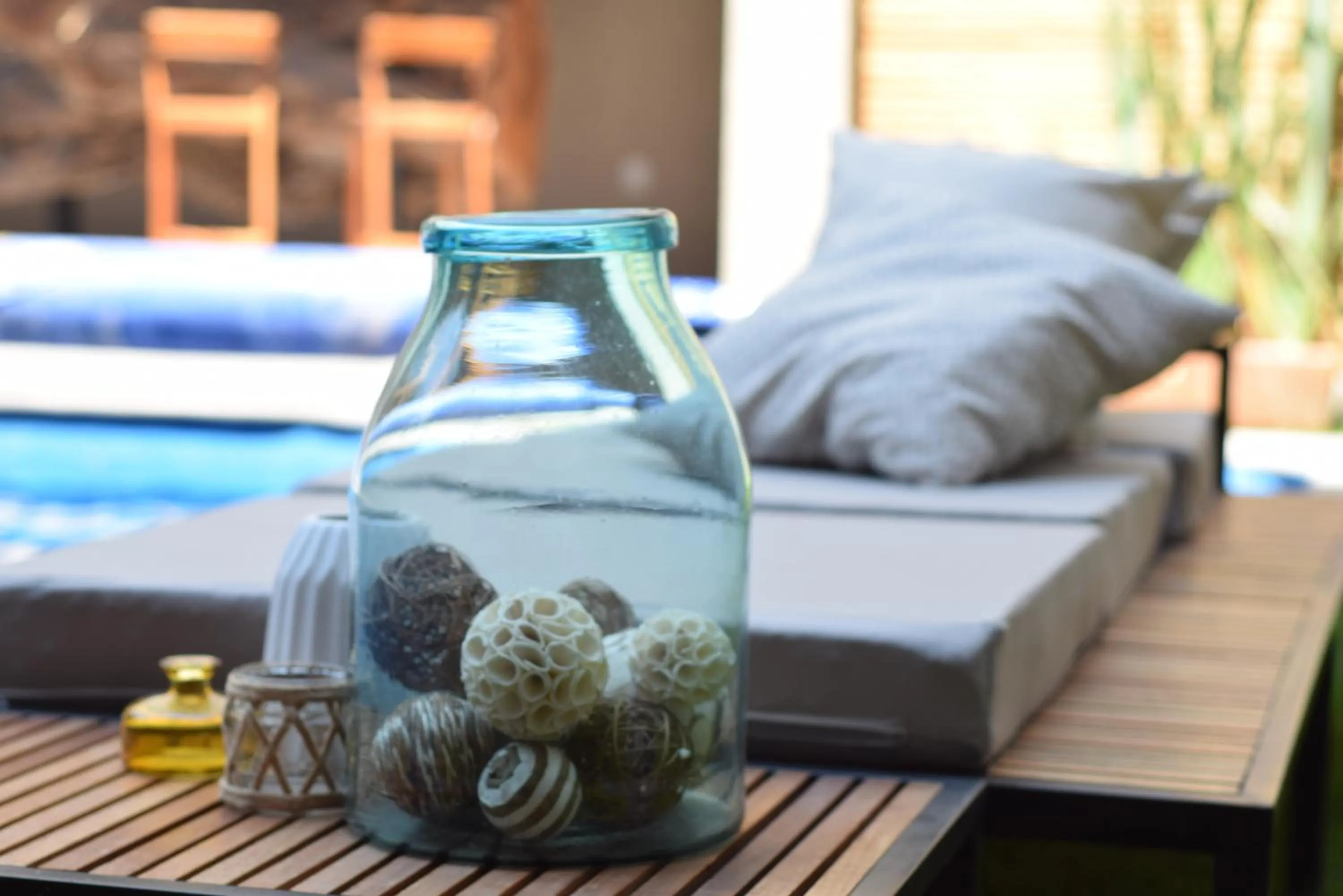 Swimming pool, Bed in Hotel Casa Andaria