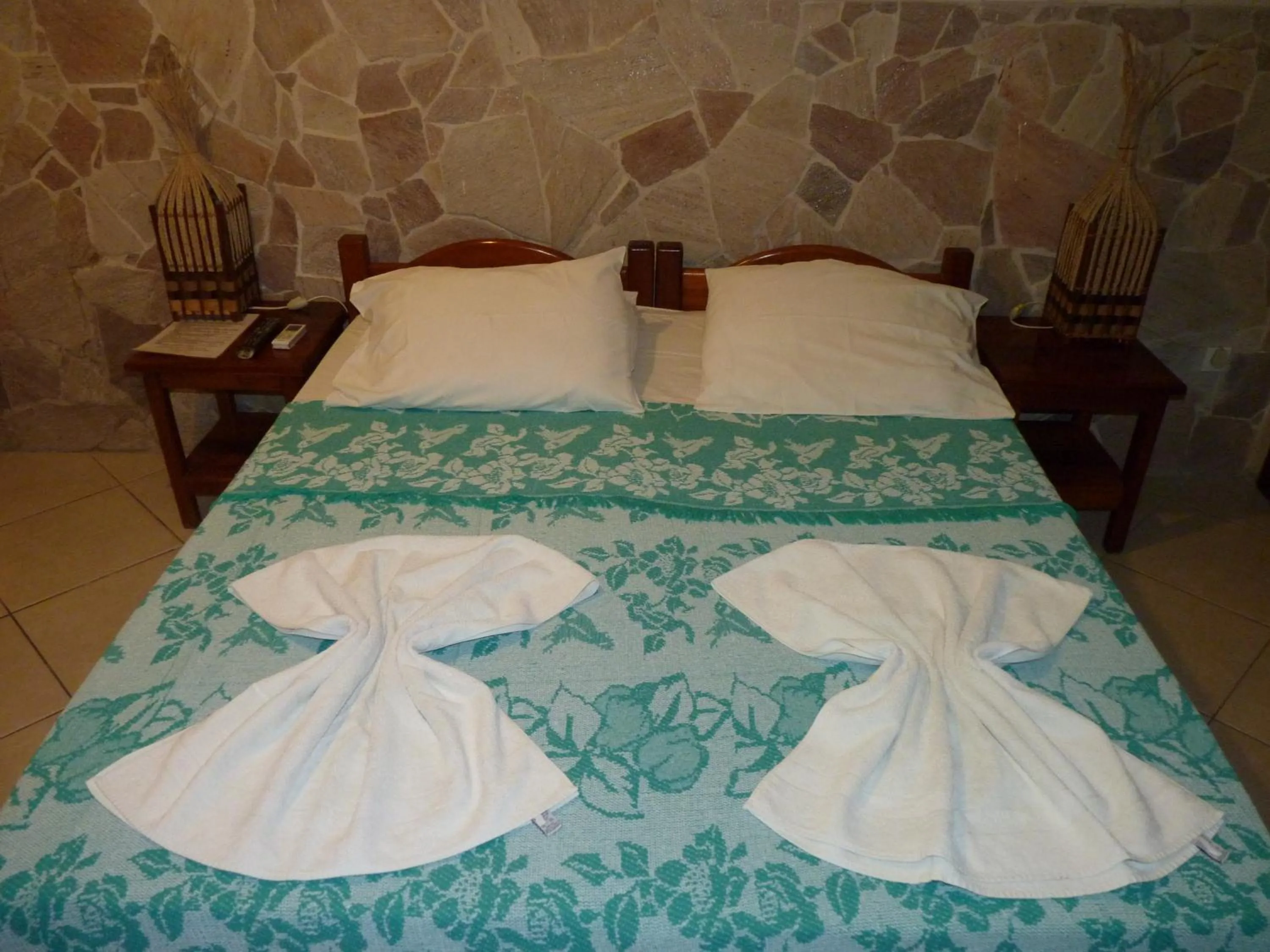Bed in Pousada Meu Sossego
