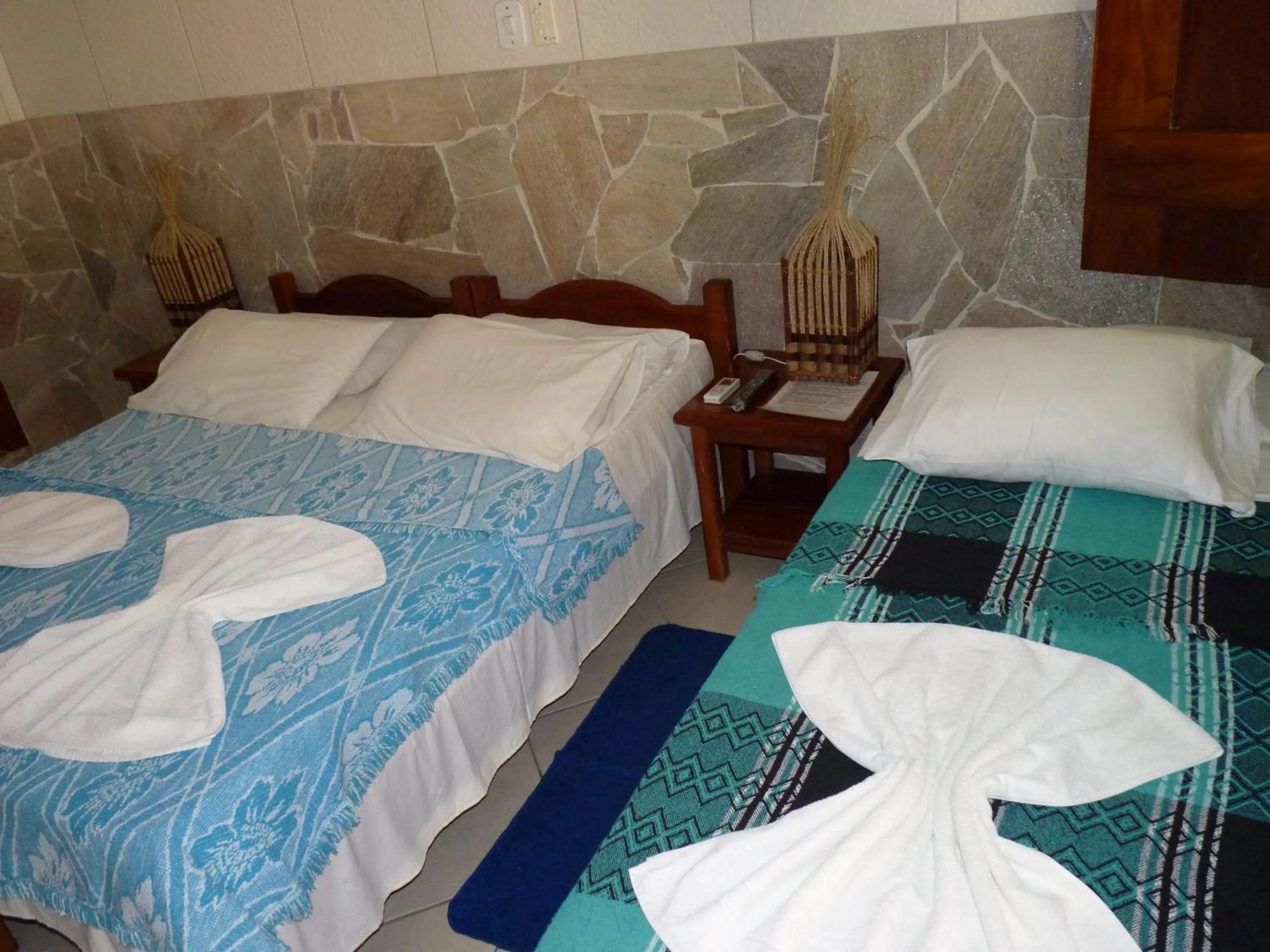 Bed in Pousada Meu Sossego