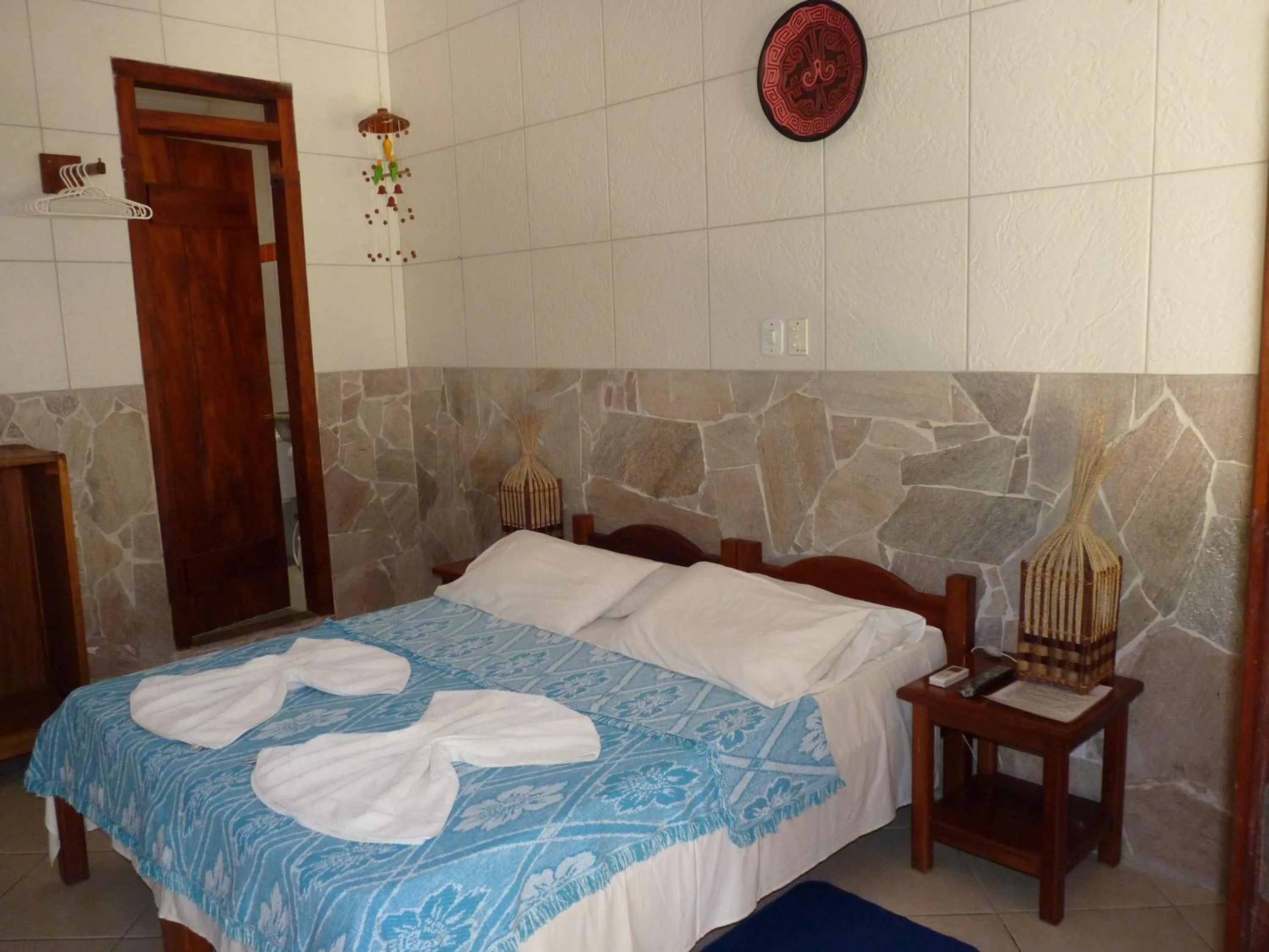 Bed in Pousada Meu Sossego