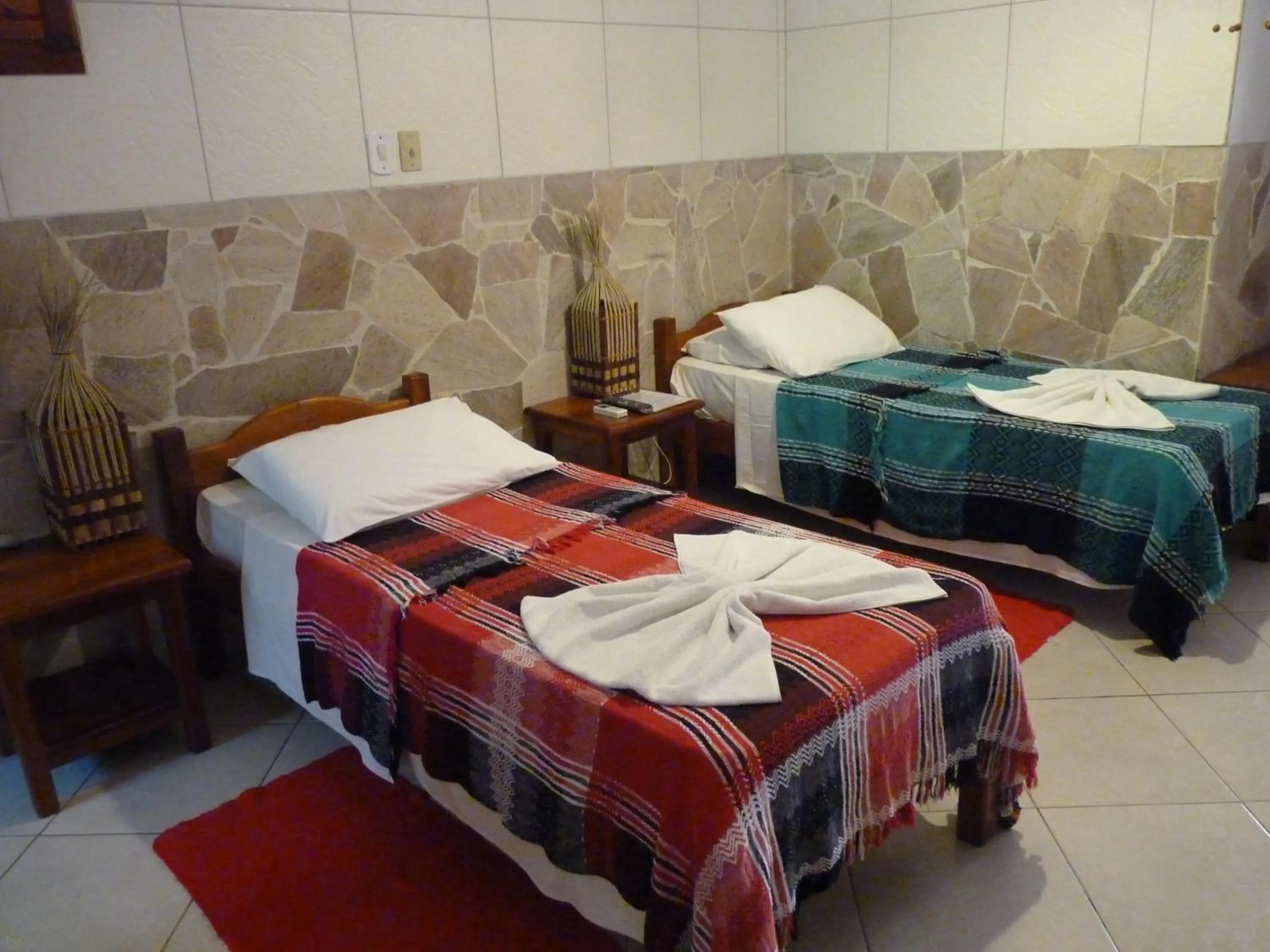 Bed in Pousada Meu Sossego