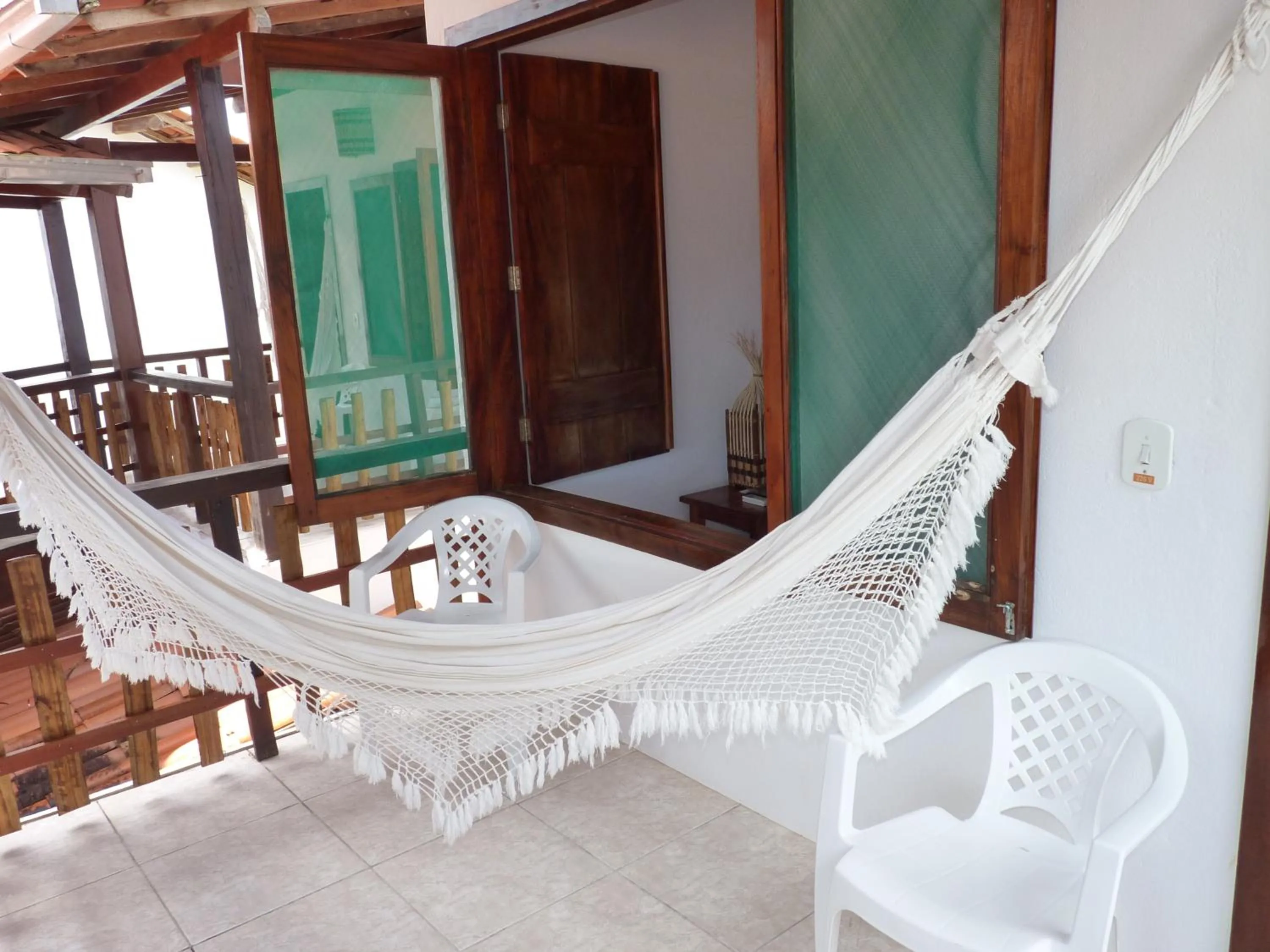 Balcony/Terrace in Pousada Meu Sossego