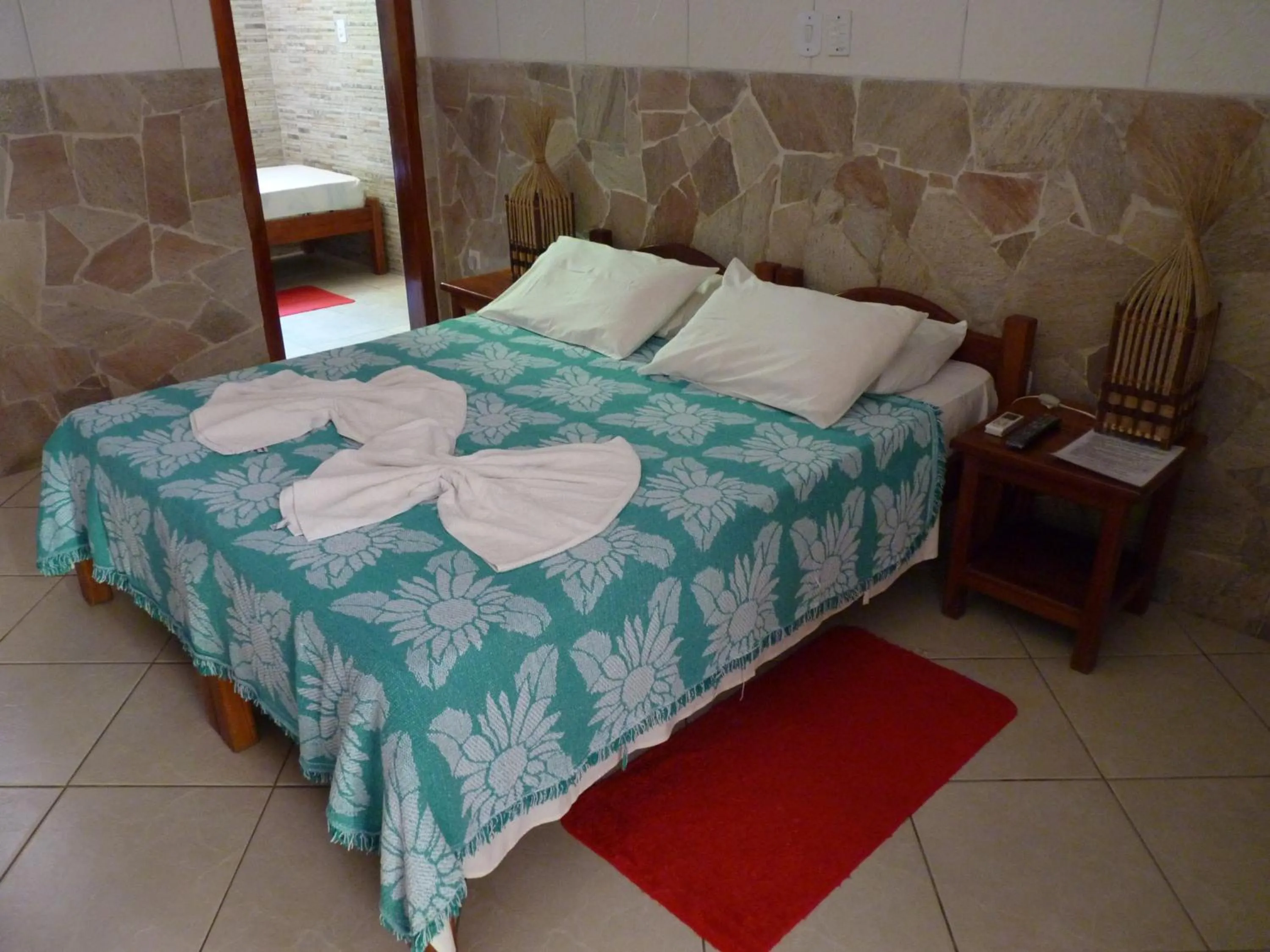 Bed in Pousada Meu Sossego