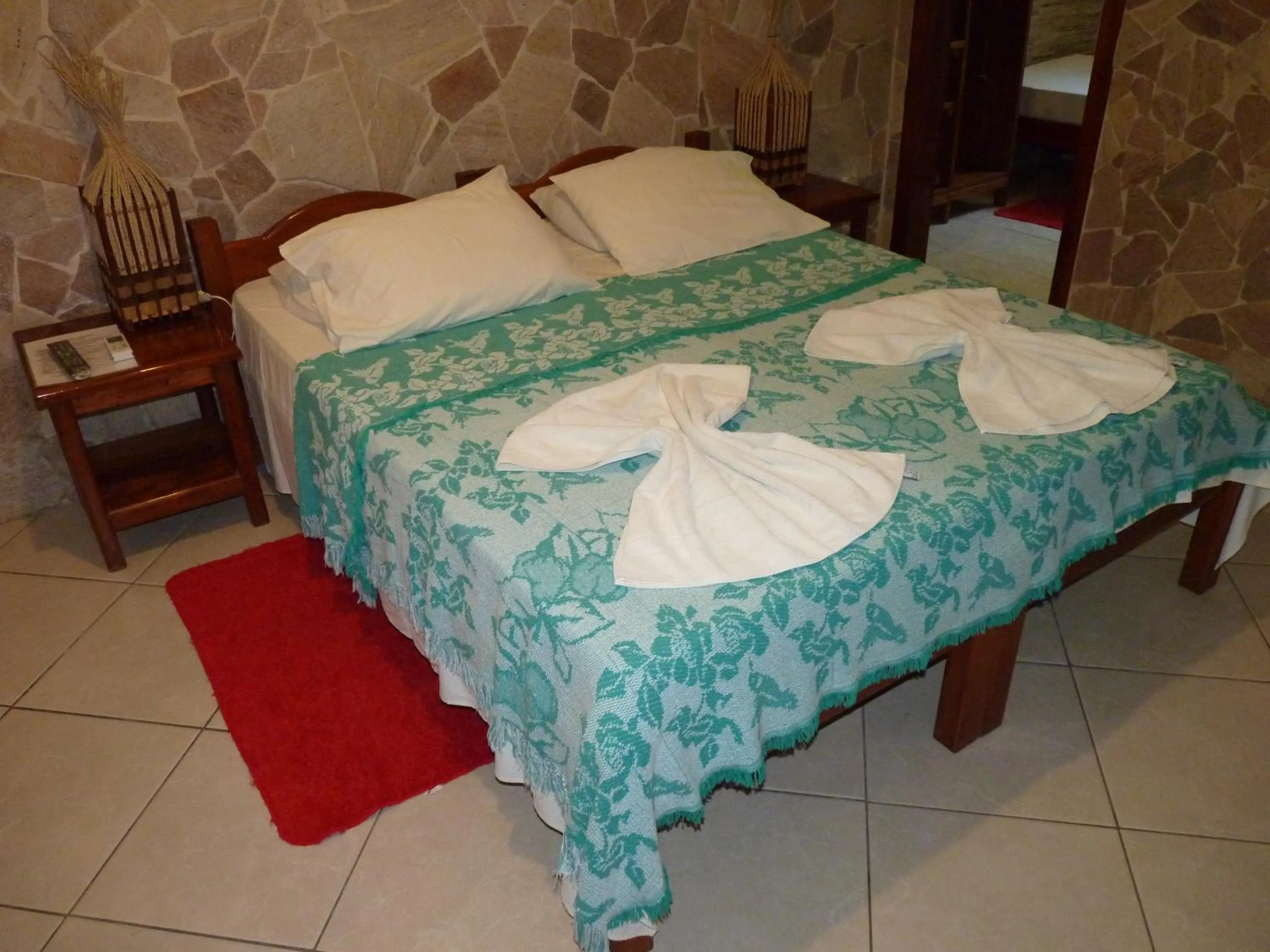 Bed in Pousada Meu Sossego