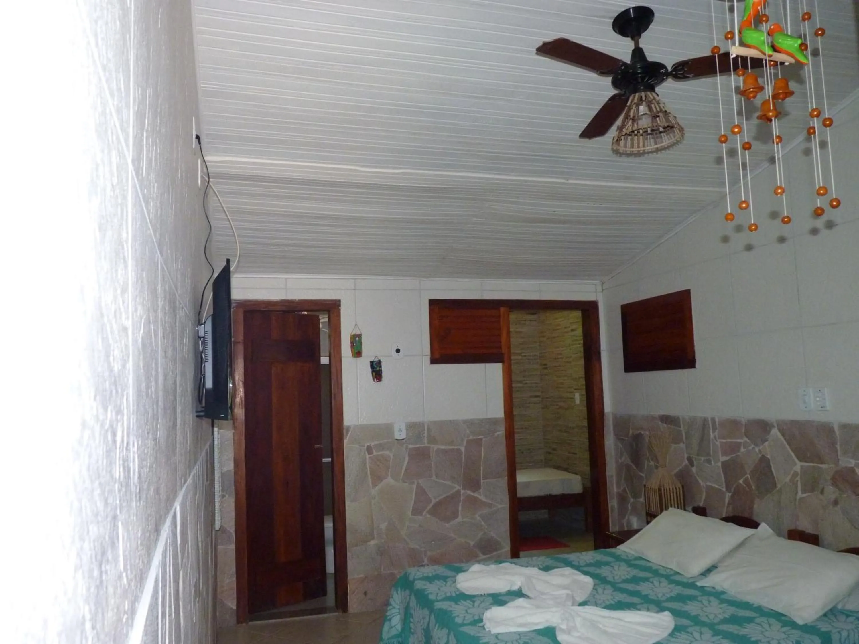 Bed in Pousada Meu Sossego