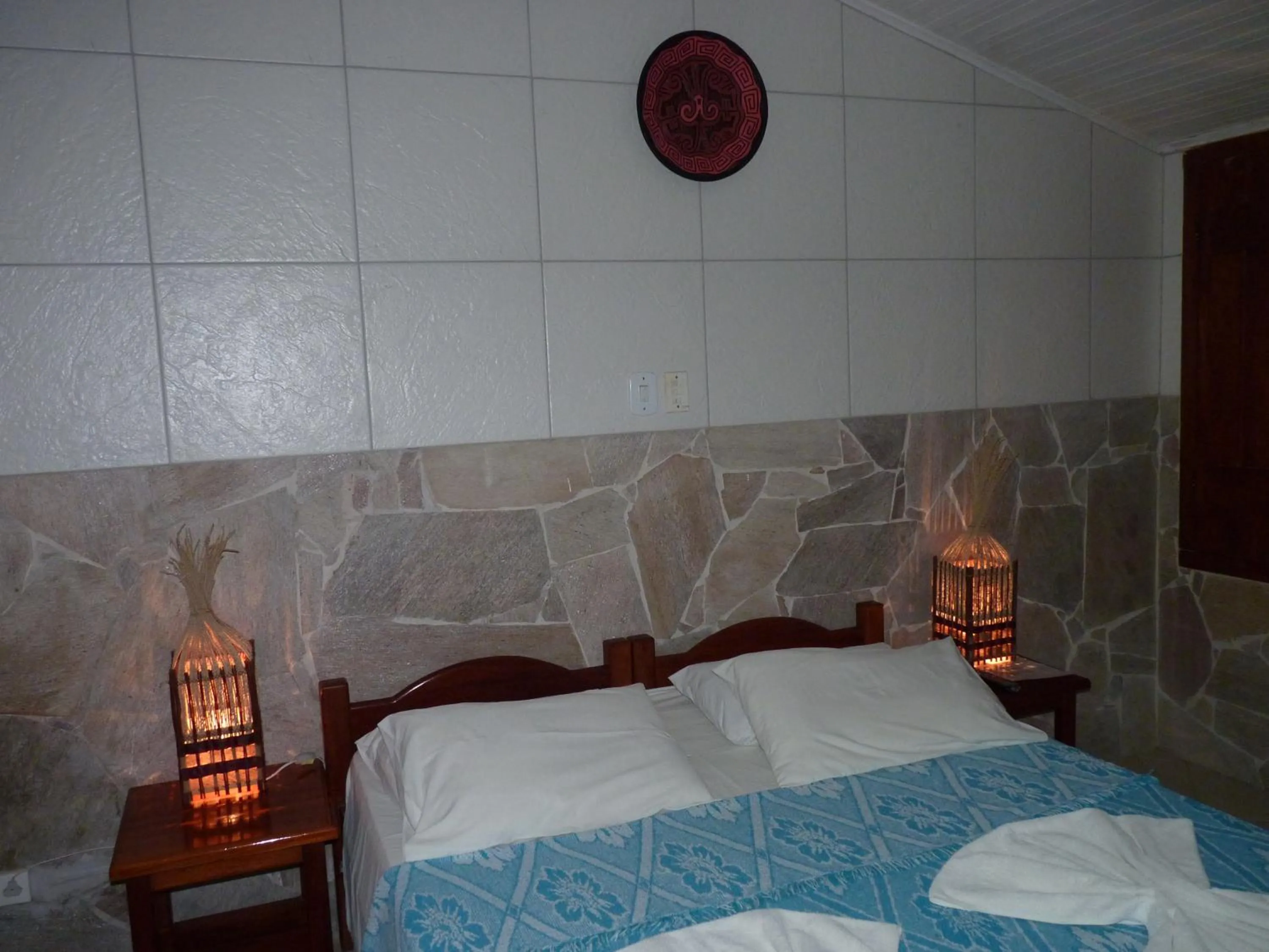 Bed in Pousada Meu Sossego