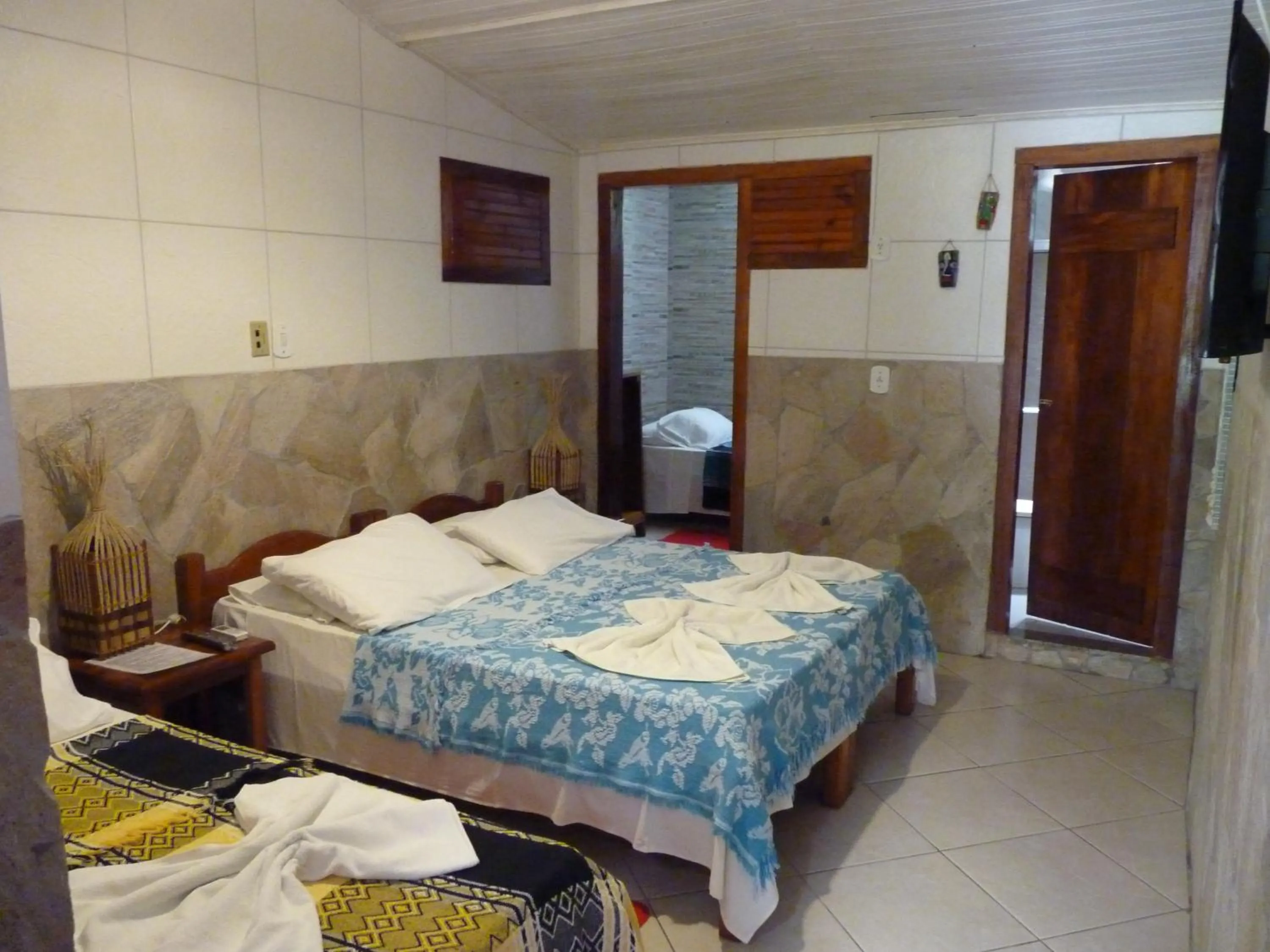 Bed in Pousada Meu Sossego