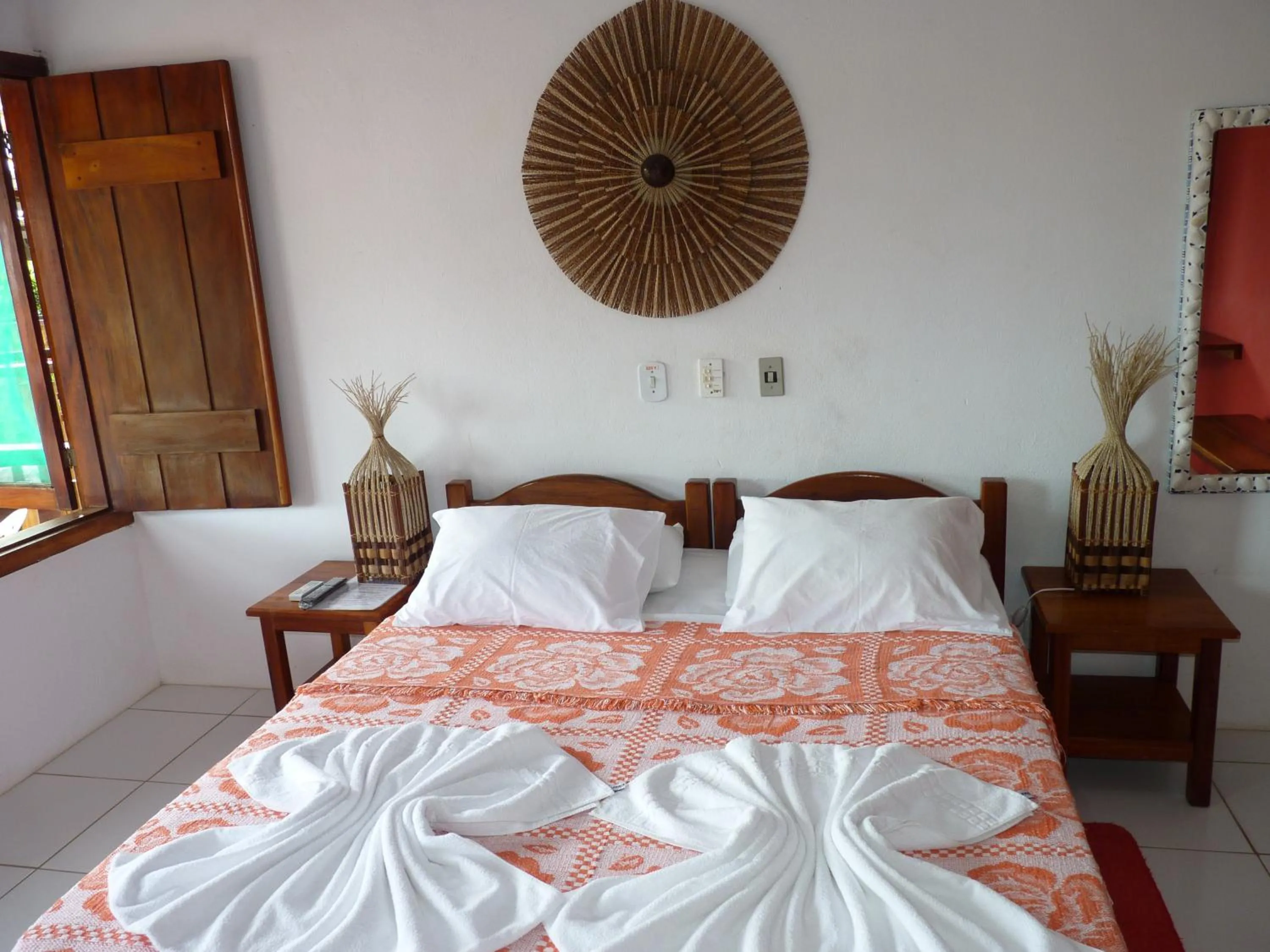 Bed in Pousada Meu Sossego