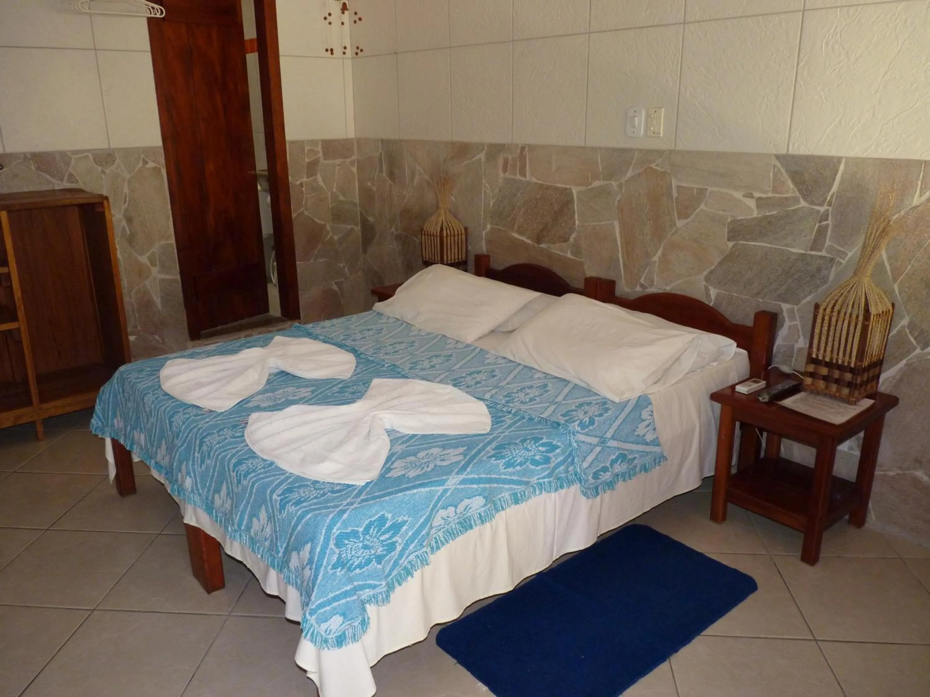 Bed in Pousada Meu Sossego